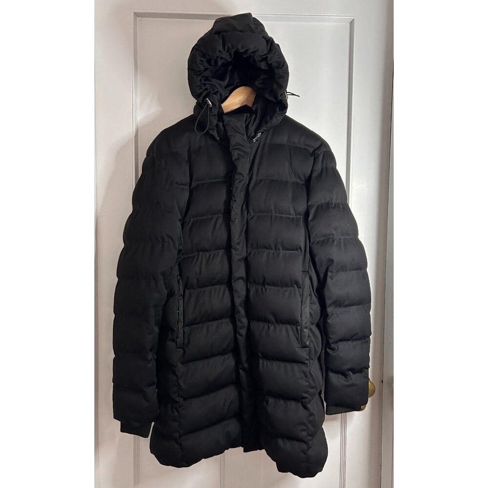 Zara hooded three quarter length coat sales