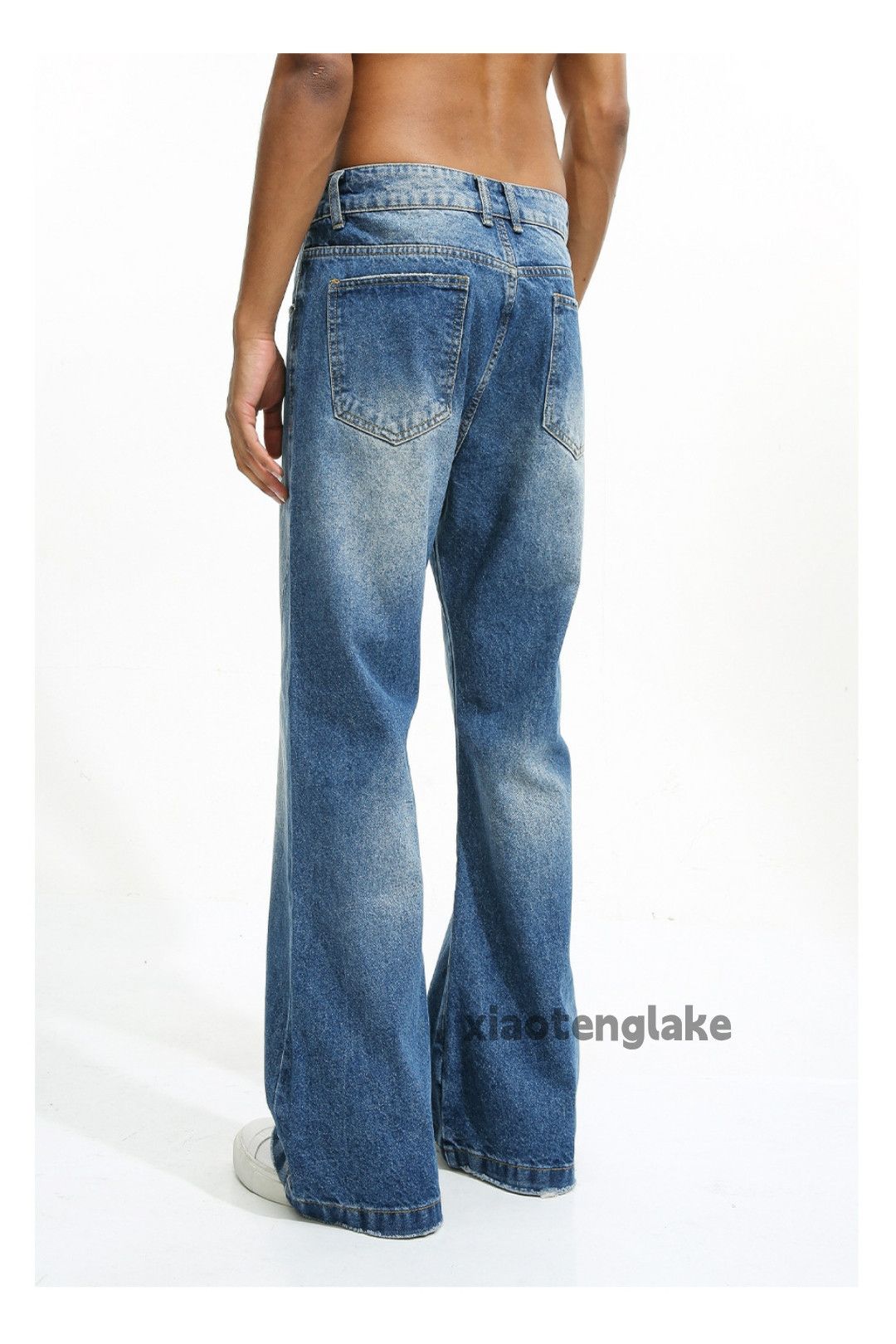 Jean × Vintage washed faded cleanfit yuppie bootcut flared jeans Size US 32 / EU 48 - 7 Thumbnail