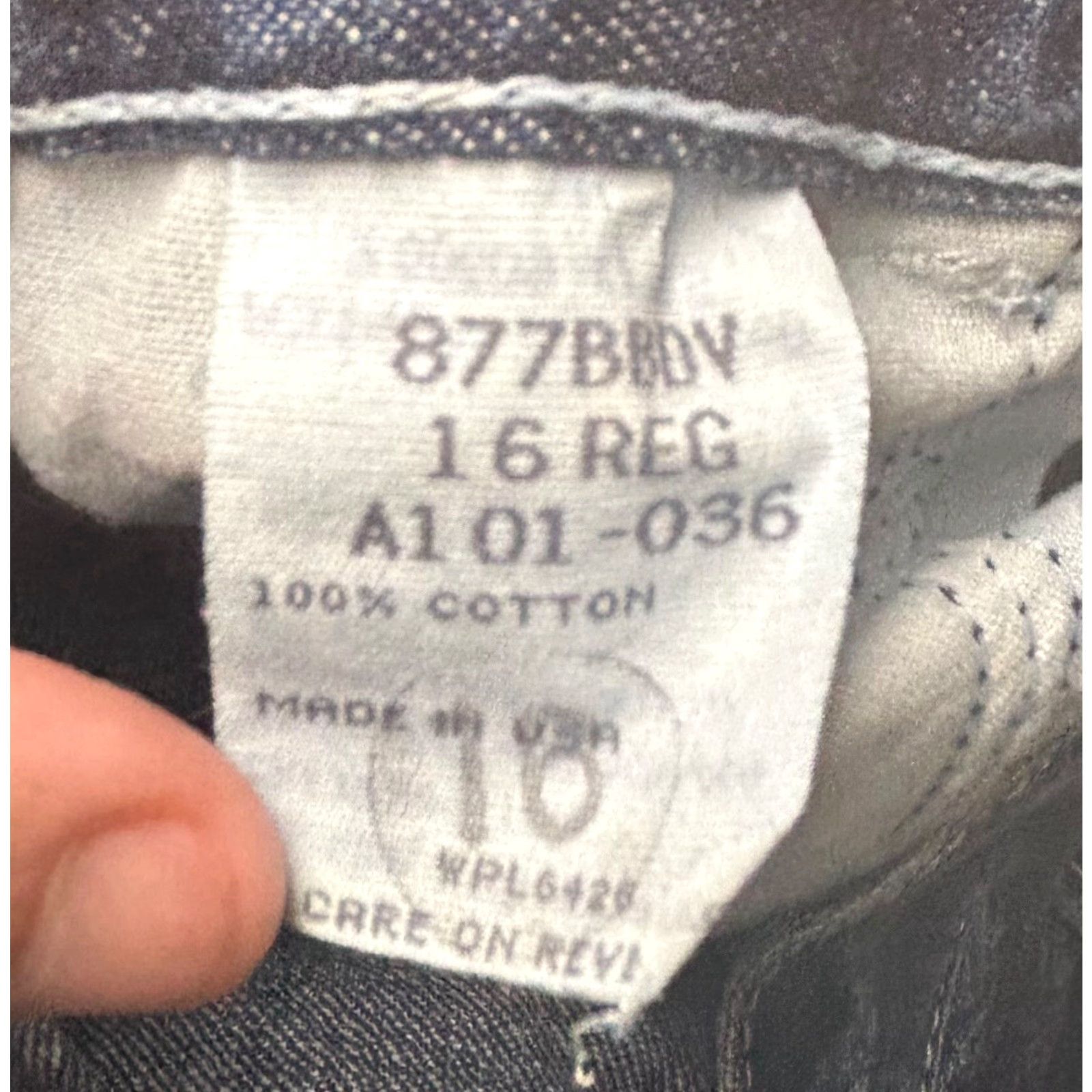 Wrangler VINTAGE Wrangler Hero Industrial Wear Dark Blue Denim Jeans Women Sz 16 Wrangler Cowboy Cut 5-Pocket Regular Inseam 28" Size 38" / US 16 / IT 52 - 7 Thumbnail
