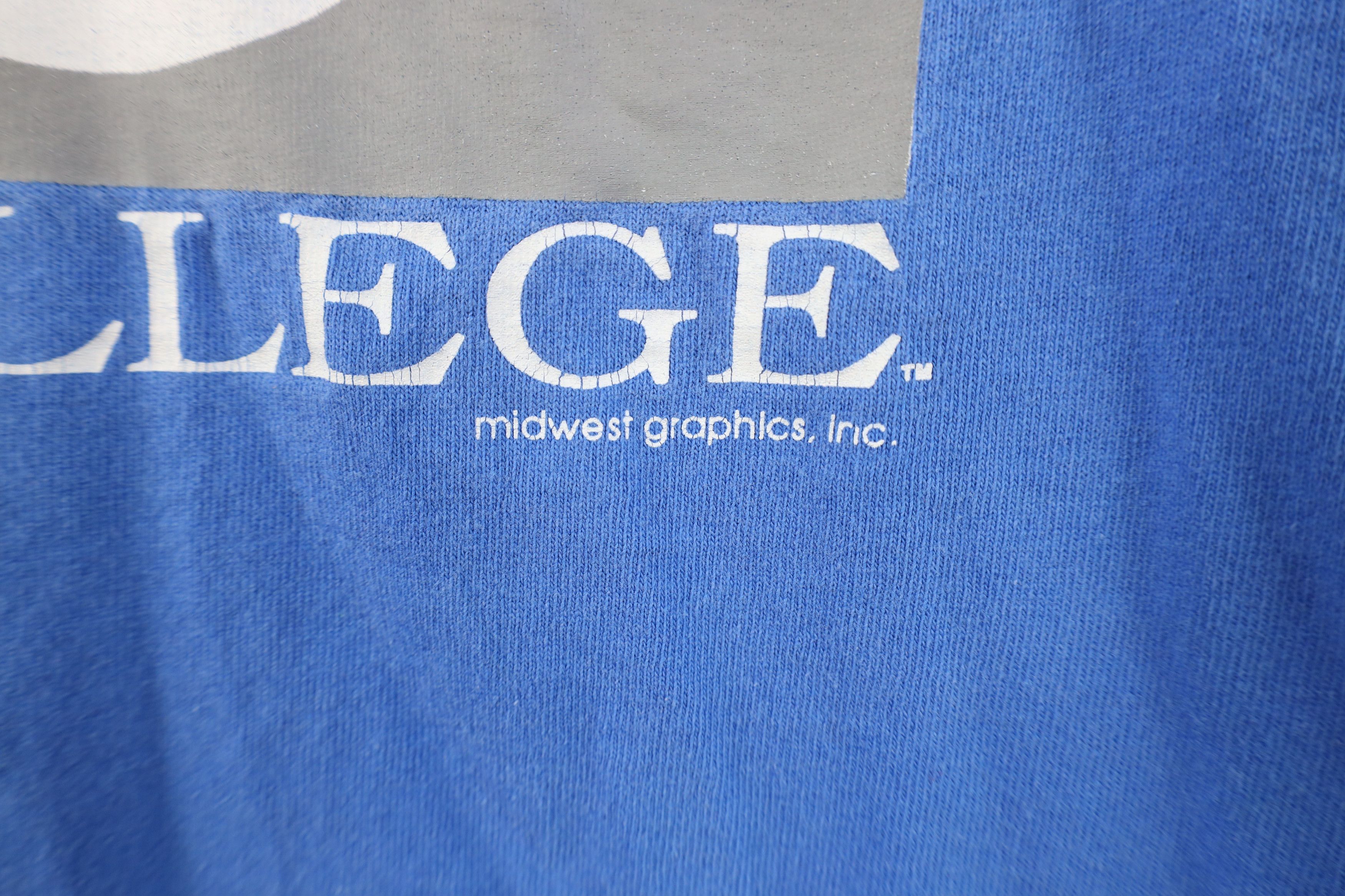 Vintage Vintage 90s Spell Spelman College T-Shirt Blue Cotton USA Size US XXL / EU 58 / 5 - 7 Thumbnail