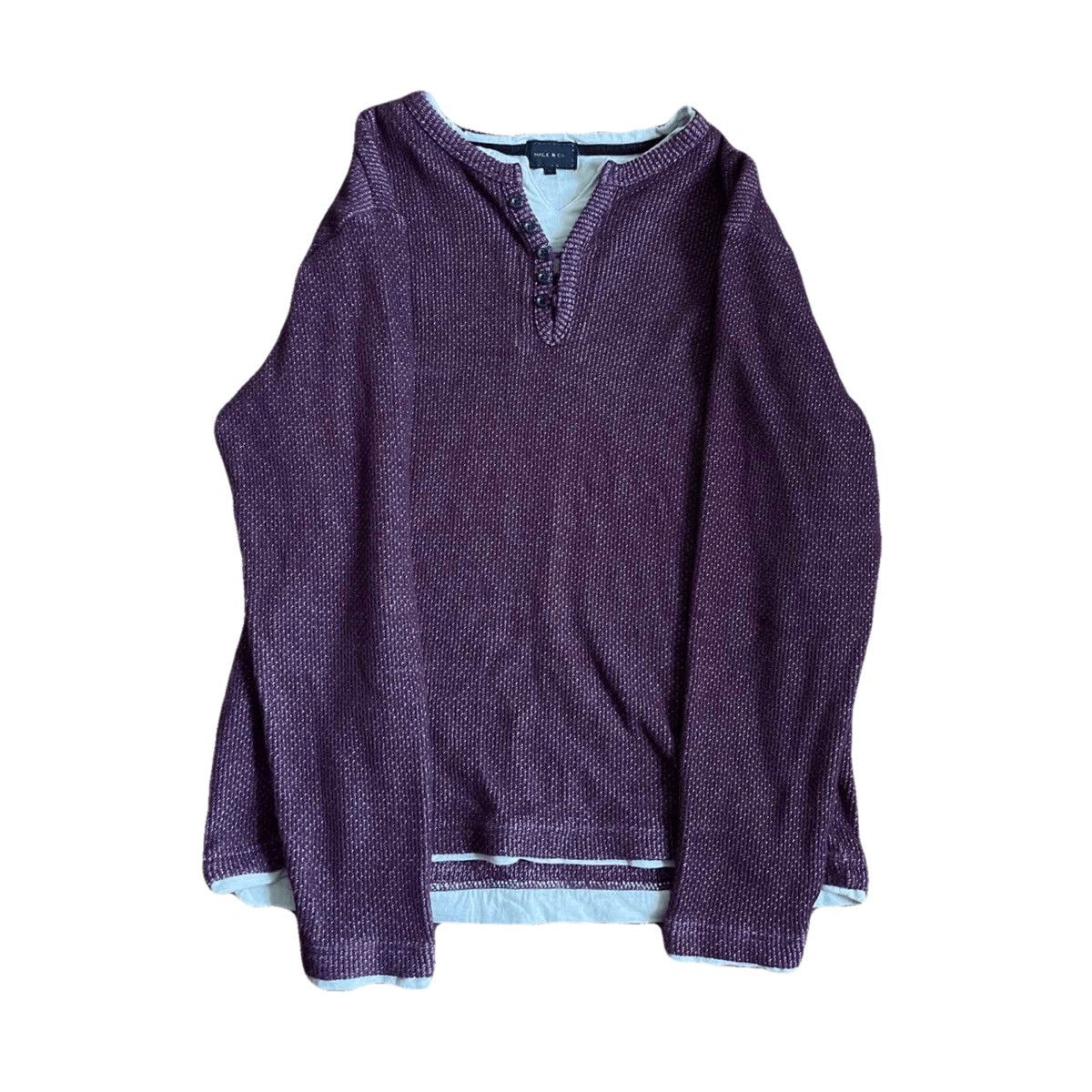 If Six Was Nine 2000s Japanese archive double layer knit sweater Size US S / EU 44-46 / 1 - 2 Thumbnail