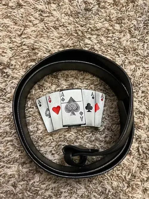 AAAA Belt Big Head Punk Lighter Belt Belt
