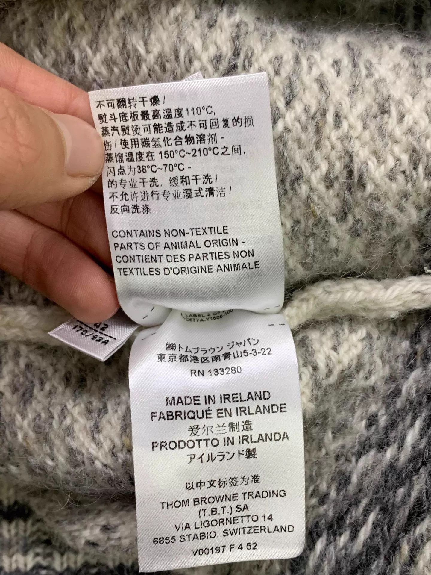 Thom Browne Thom Browne White Colorblock Fair Isle Cardigan 42 Size M / US 6-8 / IT 42-44 - 7 Thumbnail