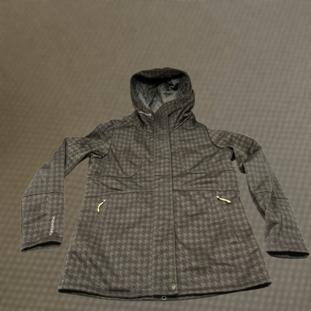 Avalanche Avalanche Jacket Womens Medium Brown Houndstooth Hood Softshell Rain Wind Snow Size M / US 6-8 / IT 42-44 - 1 Thumbnail