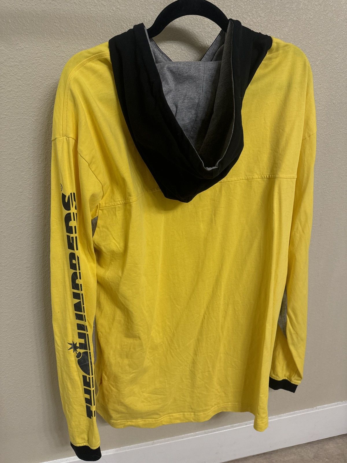 The Hundreds The Hundreds Fight Back Yellow Hooded Longsleeve Size US XL / EU 56 / 4 - 6 Thumbnail