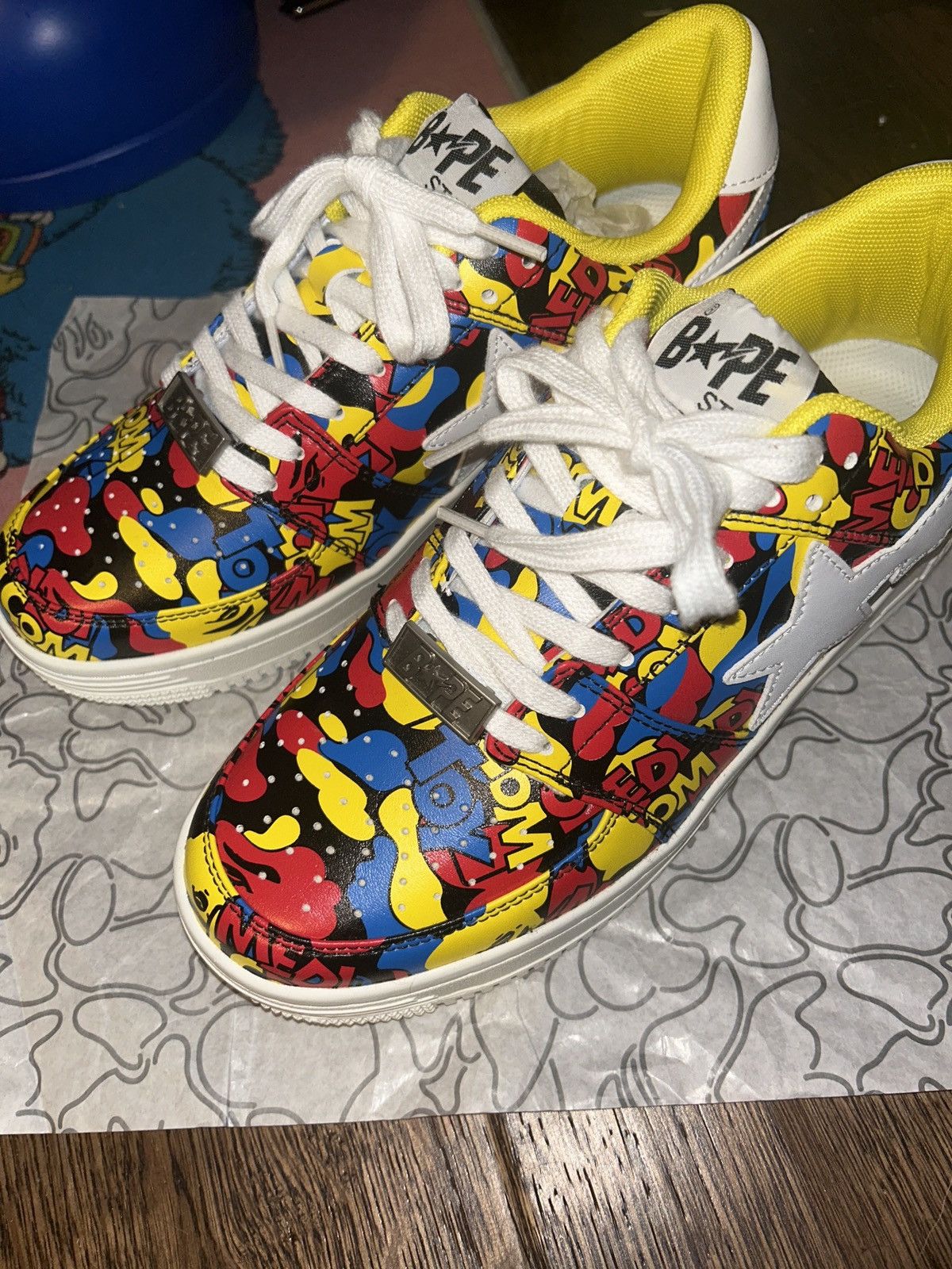 Bape Bapesta X medicomtoy 2020 Size US 8 / EU 41 - 4 Thumbnail