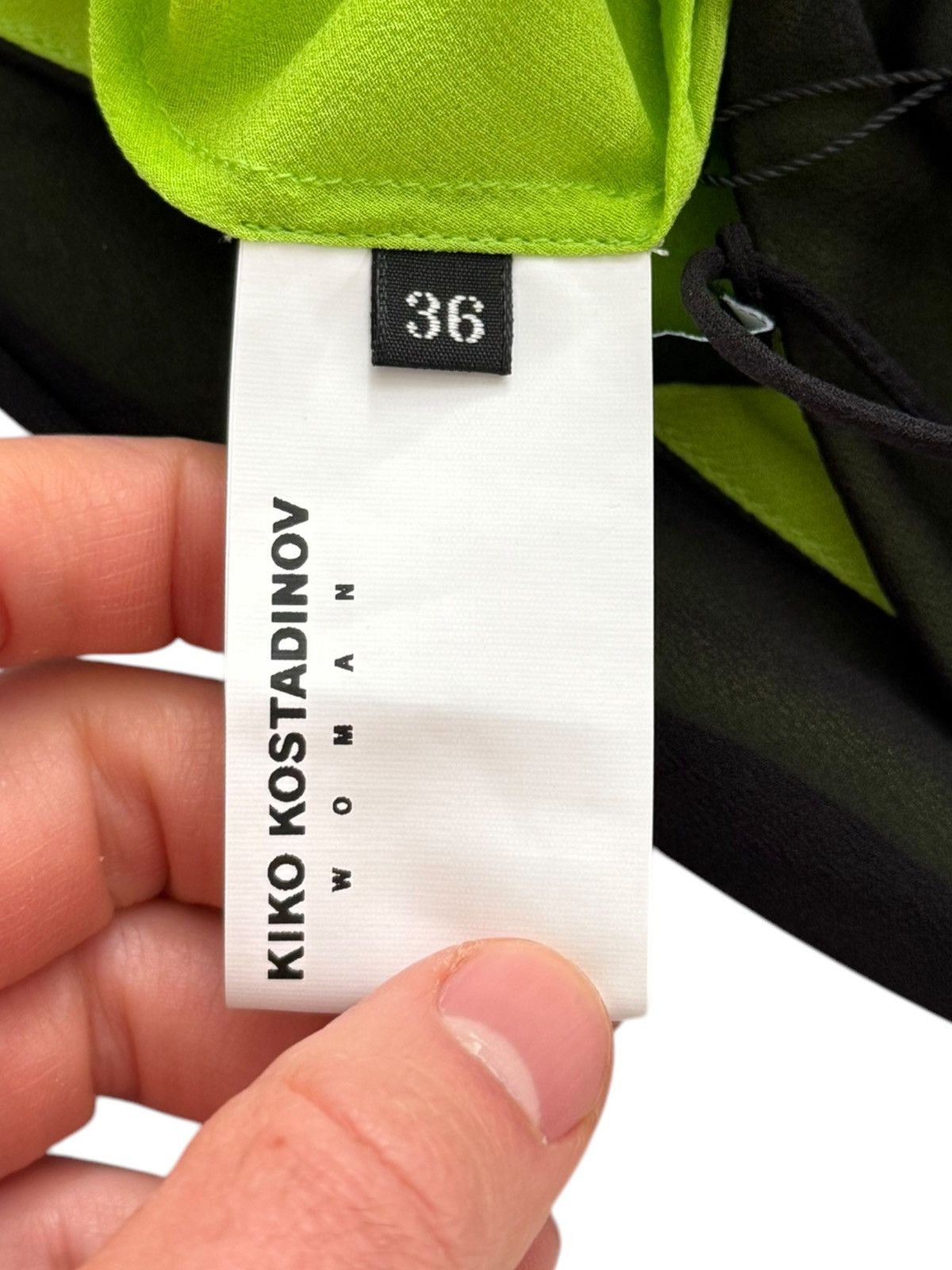Kiko Kostadinov Mirka Layer Skirt Black Green Size 25" / US 0 / IT 36 - 6 Thumbnail