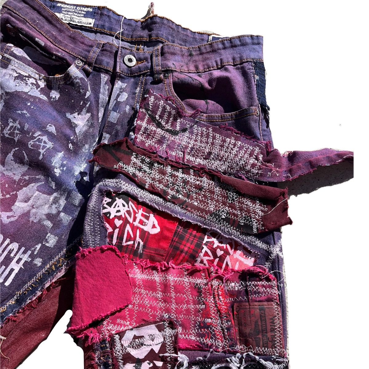 Other Basedbich mens patchwork denim jeans Size US 30 / EU 46 - 7 Thumbnail