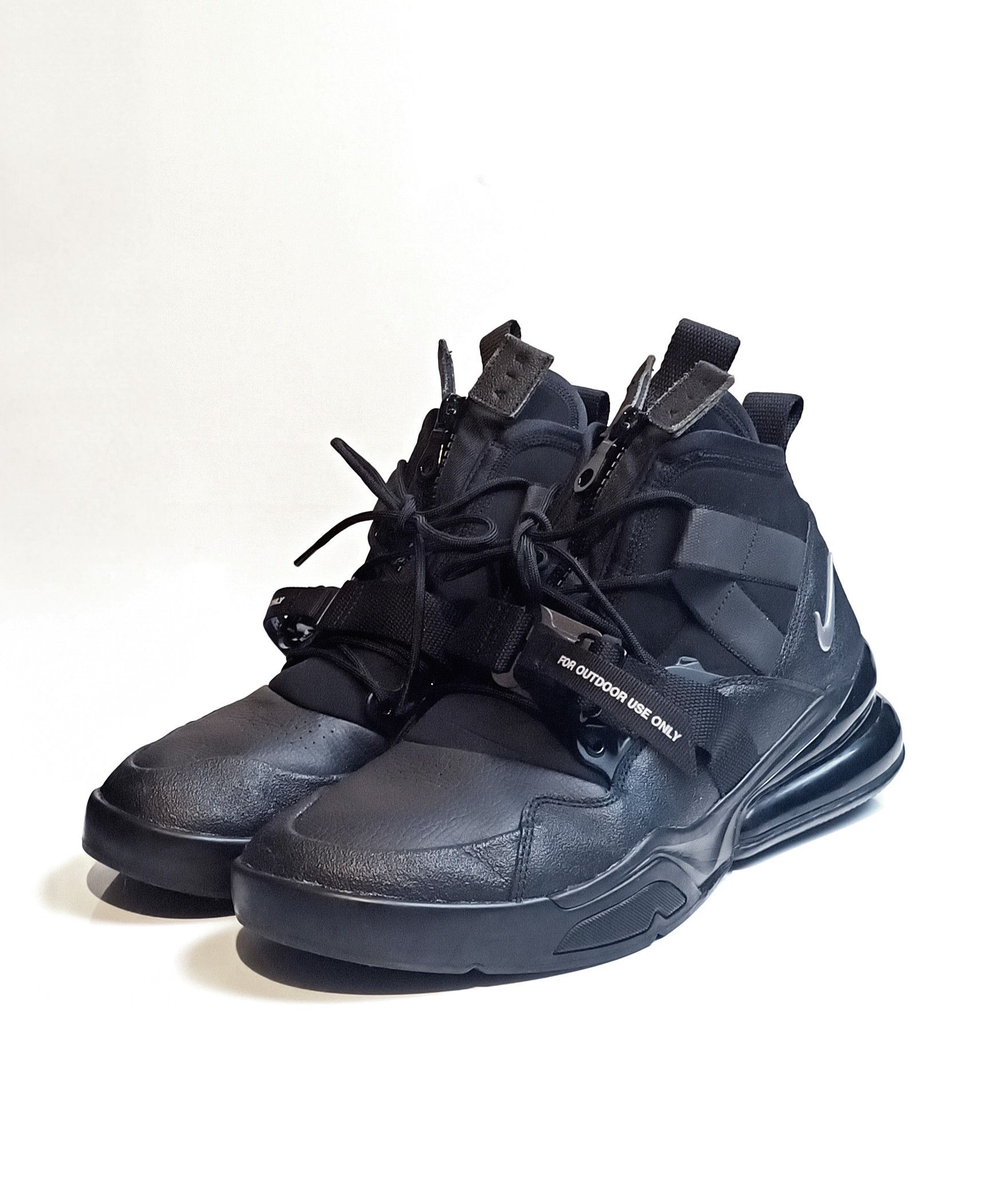 image of Avant Garde x Nike Air Force 270 Utility 'black Metallic Silver' Shoes in Black/Silver (Size 12)
