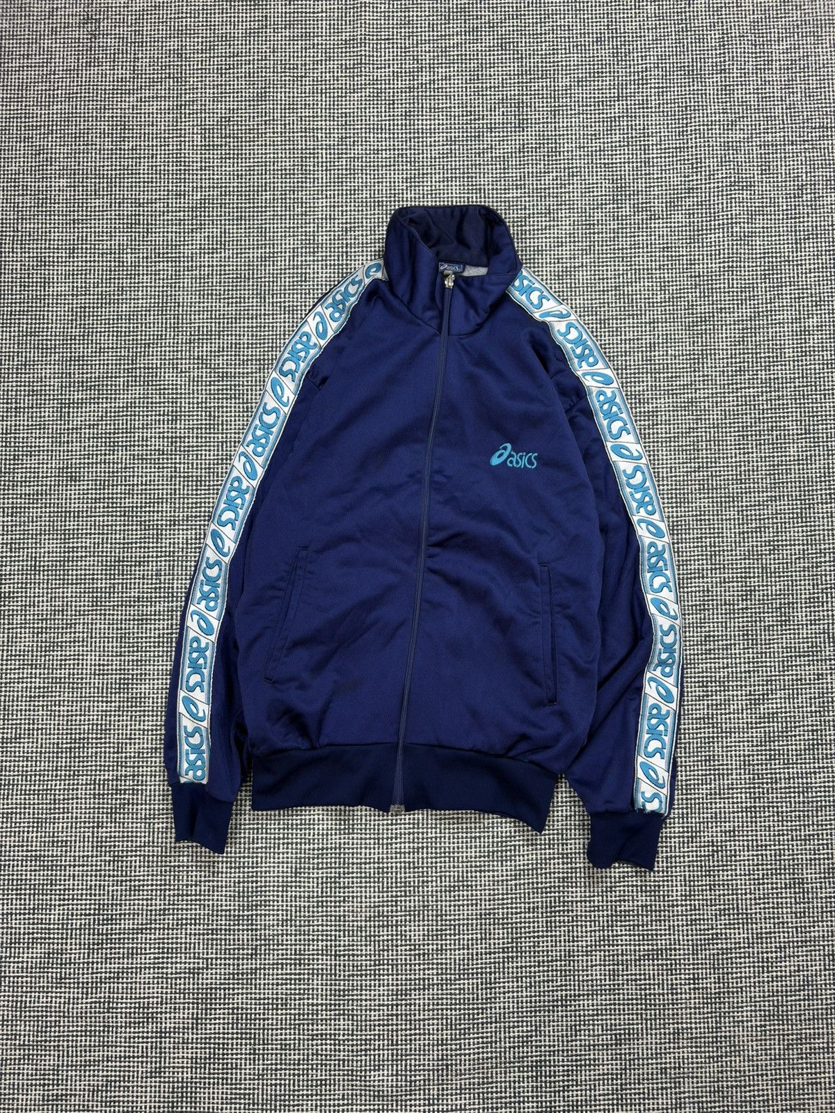 Asics 80s Asics tape logo zip sweatshirt track jacket Japanese Size US S / EU 44-46 / 1 - 1 Thumbnail