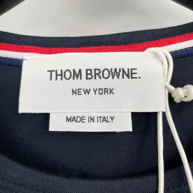 Thom Browne Thom browne Dark blue pocket striped short sleeves 2503-Nex Size US XS / EU 42 / 0 - 3 Thumbnail