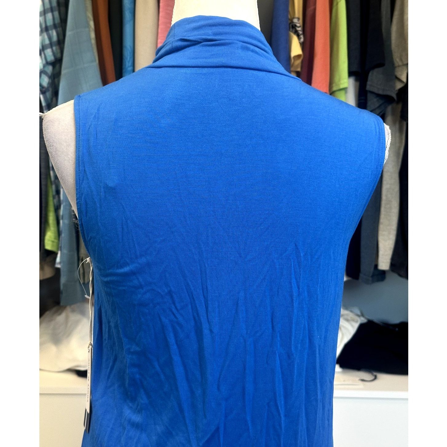 Other Court & Rowe Womens Blue Sleeveless Turtle Neck Blouse S NWT Size S / US 4 / IT 40 - 5 Thumbnail