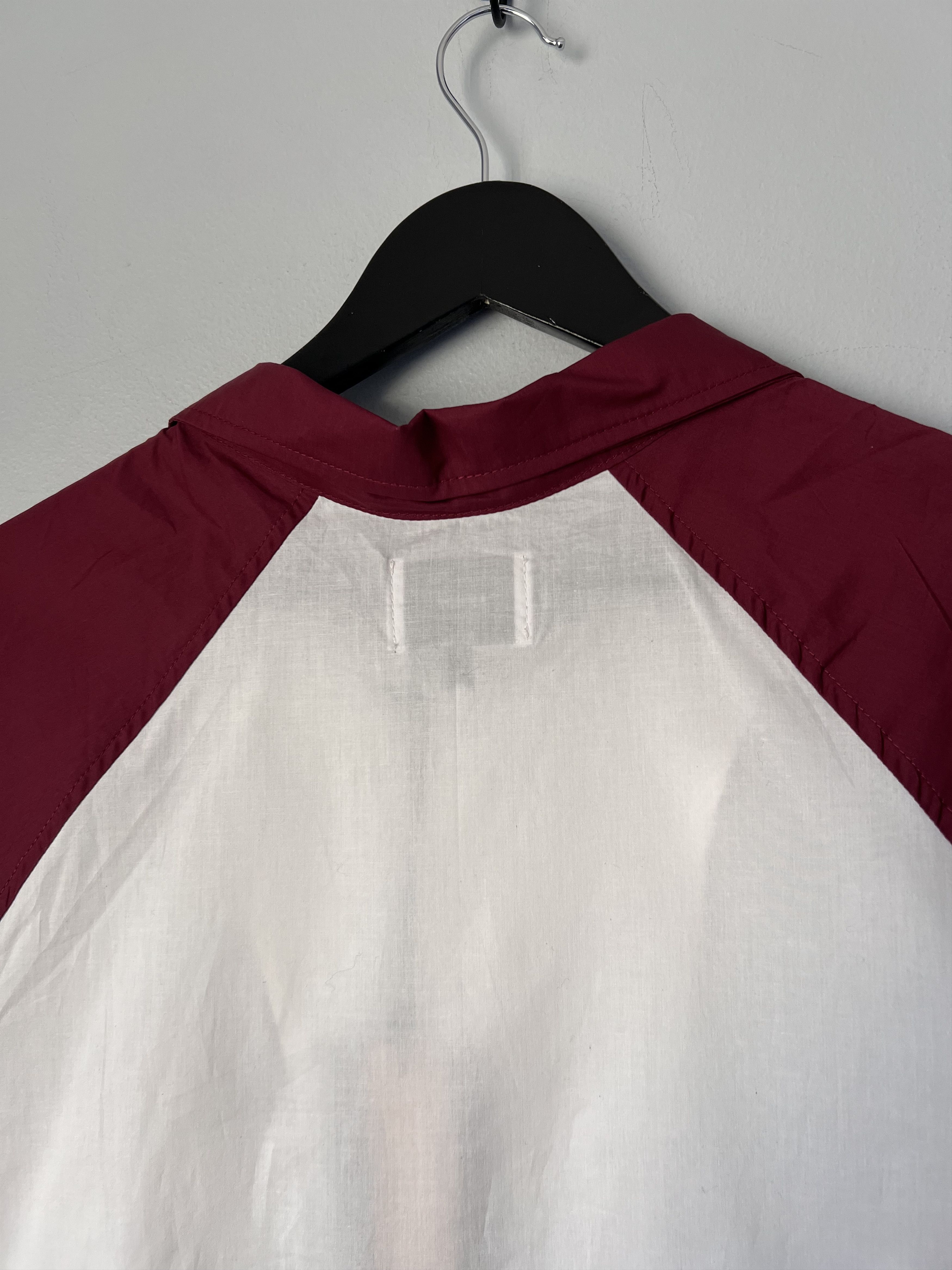 Rhude Rhude Raglan Poplin Button Up Shirt in Maroon Size US S / EU 44-46 / 1 - 6 Thumbnail