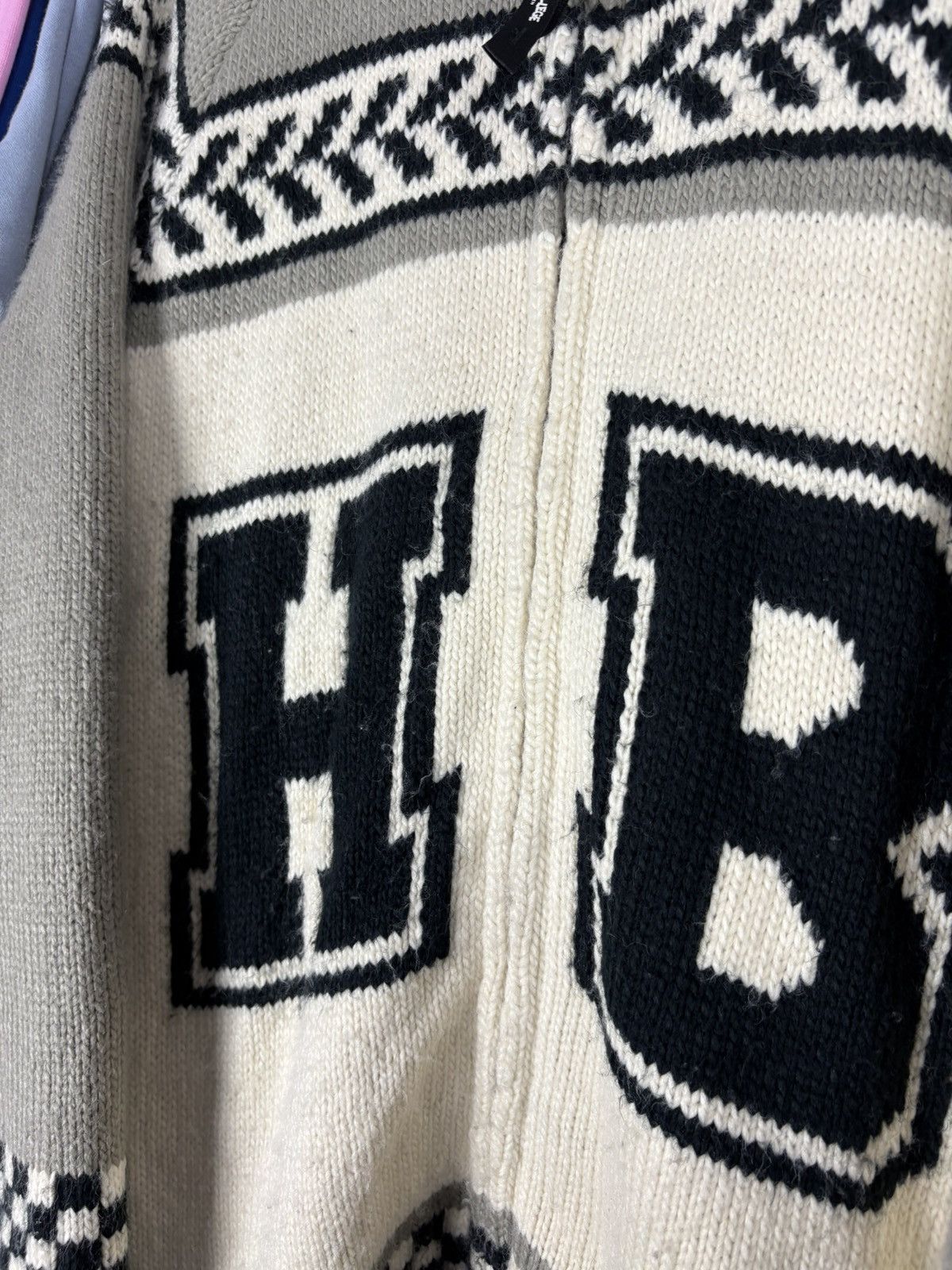 Japanese Brand × Studio Seven Honest College by Studio Seven zipper knit sweater wool Size US L / EU 52-54 / 3 - 4 Thumbnail