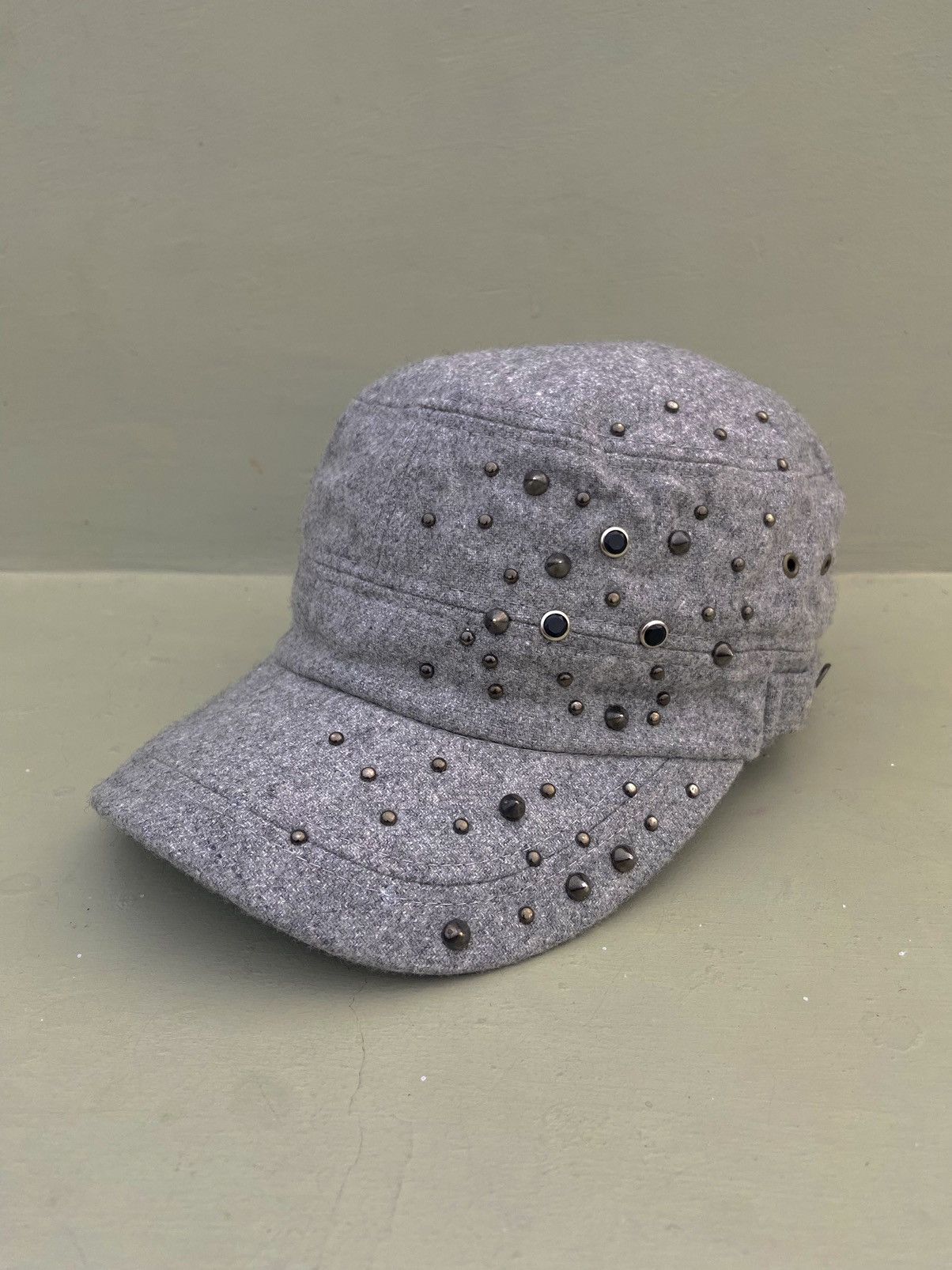 Hysteric Glamour × Japanese Brand × Vintage 2000s studded flagh wool patrol hat Size ONE SIZE - 1 Thumbnail