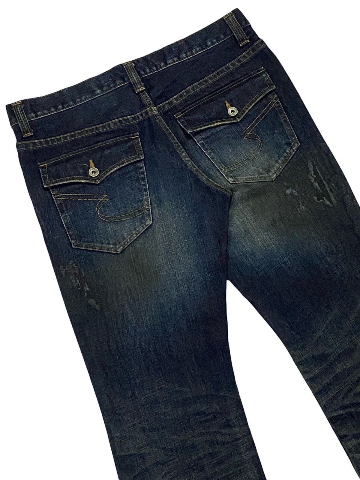 semanticdesign Semantic Design Flared Snakeskin Denim Pants Size US 34 / EU 50 - 18 Thumbnail