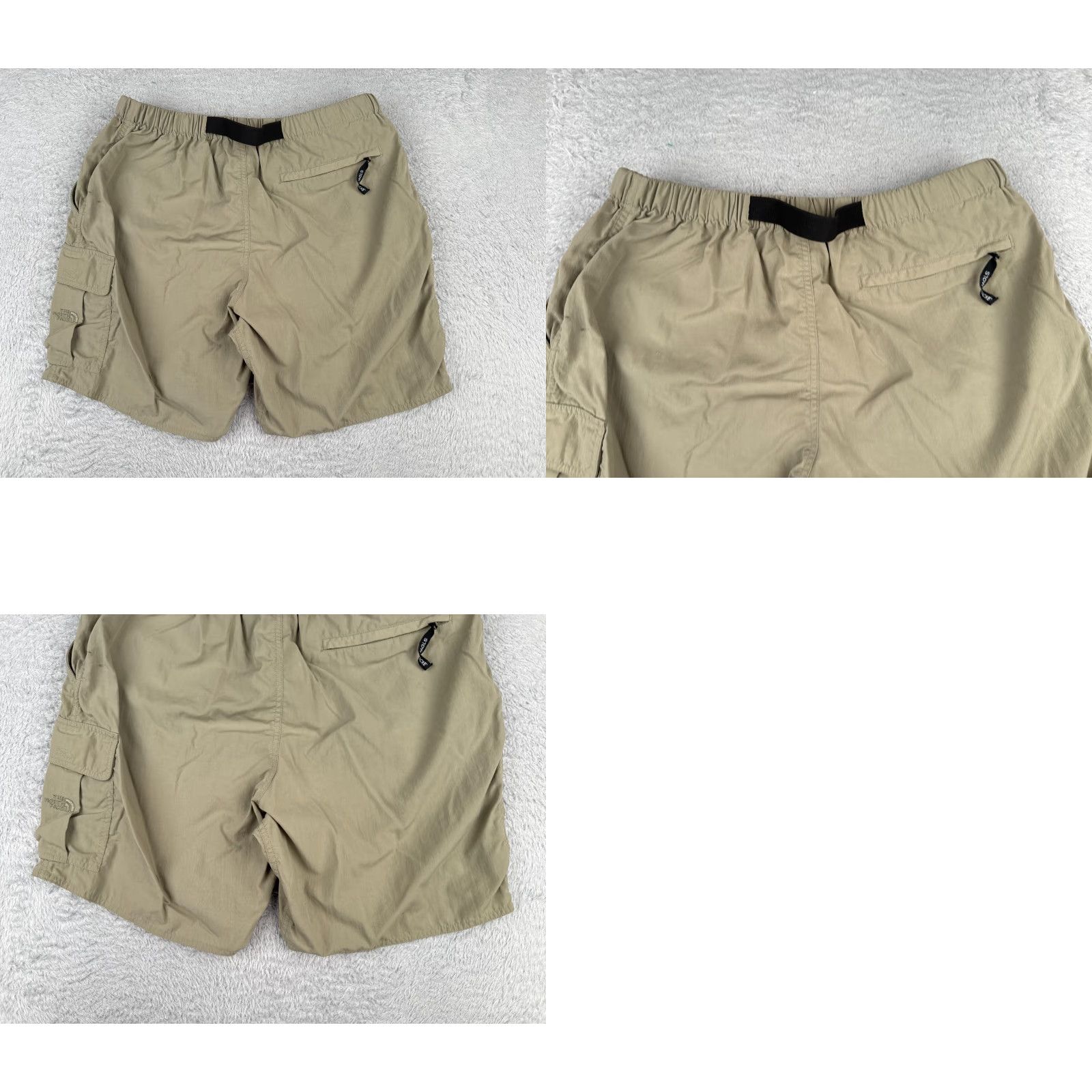 The North Face The North Face Shorts Mens Medium Beige Cargo 100% Nylon Stowable 8" READ Size US 31 - 9 Thumbnail