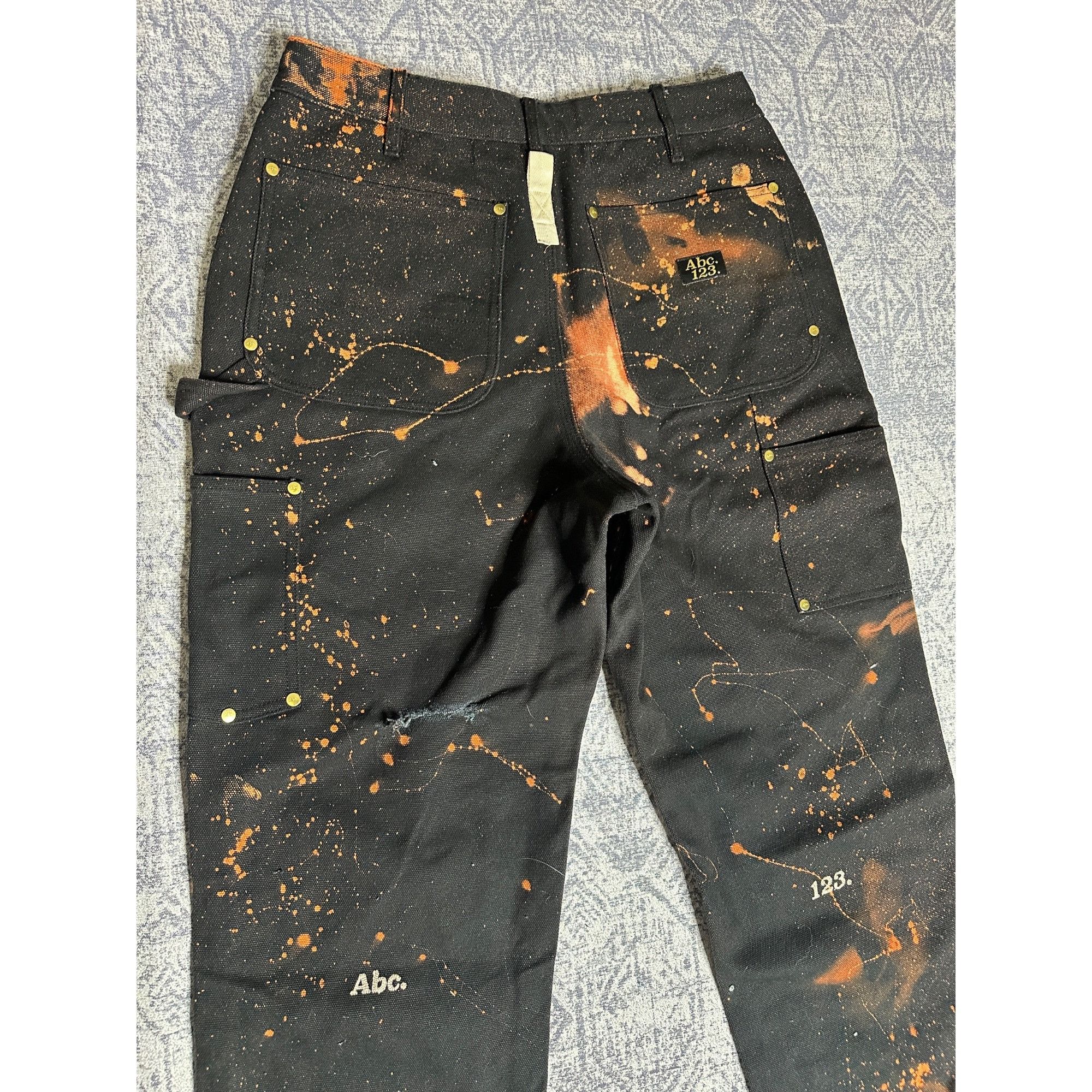 Advisory Board Crystals Custom Reworked Embellished Bleached Distressed Paint Staine Size US 32 / EU 48 - 11 Thumbnail