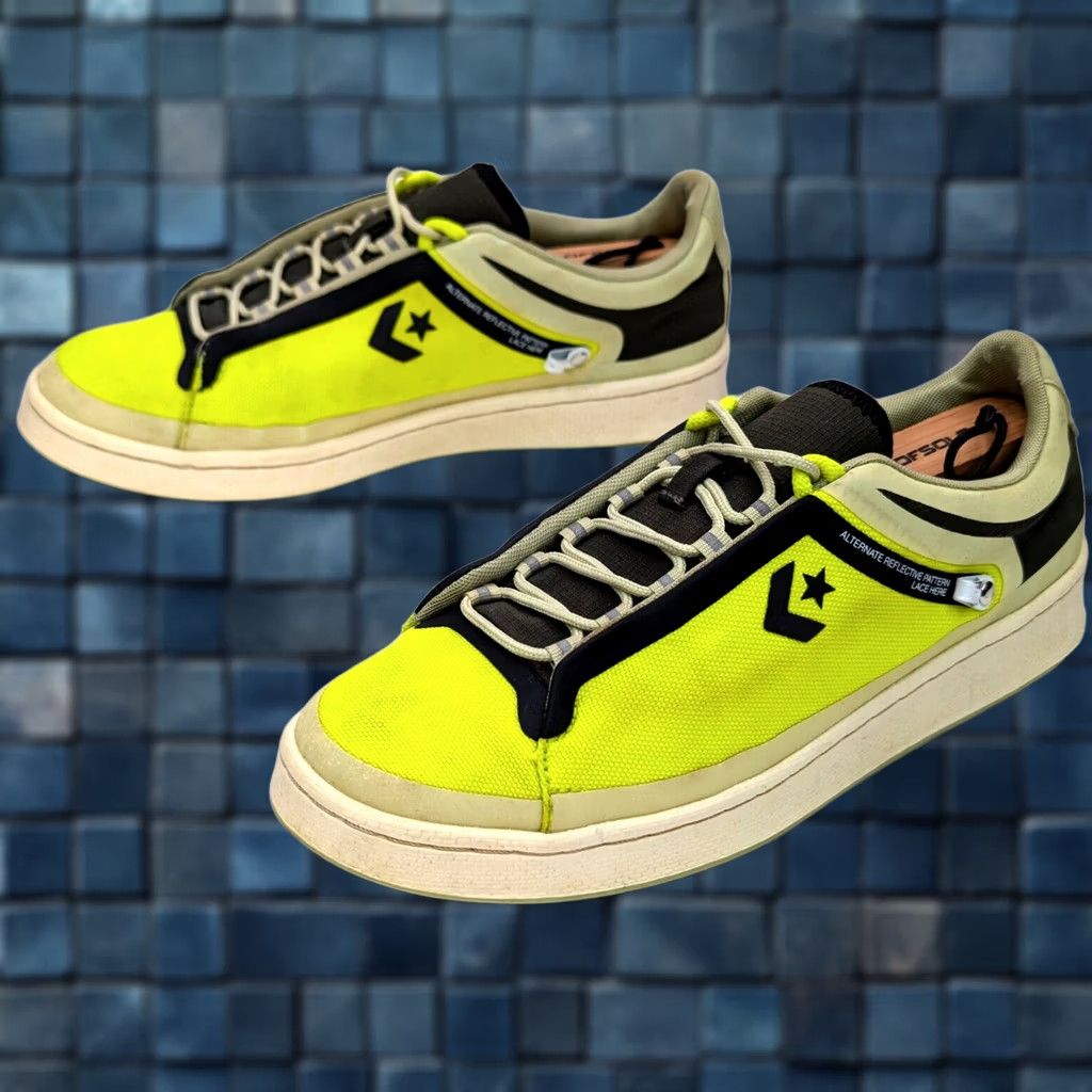 Converse Converse Pro Leather OX Low Top Shoe Mens 8 Yellow Canvas Reflective 169523C Athletic Sneaker Size US M / EU 48-50 / 2 - 1 Thumbnail