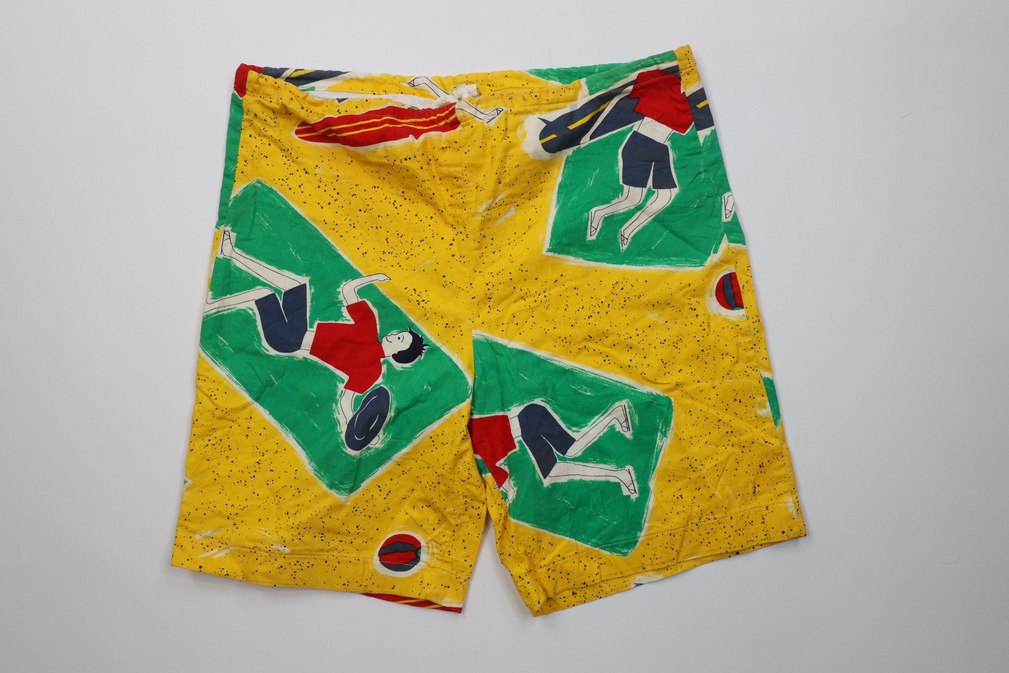 Vintage Vintage 70s Streetwear Beach Surfing Lined Shorts Trunks USA Size US 32 / EU 48 - 1 Thumbnail