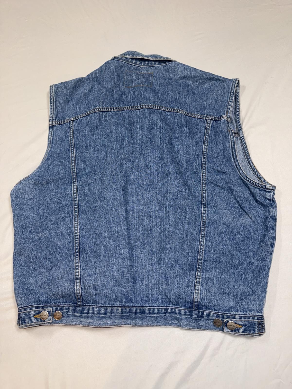 Unknown London VTG America Perry Ellis Blue Denim Vest Jacket Sleeveless Size US L / EU 52-54 / 3 - 2 Thumbnail