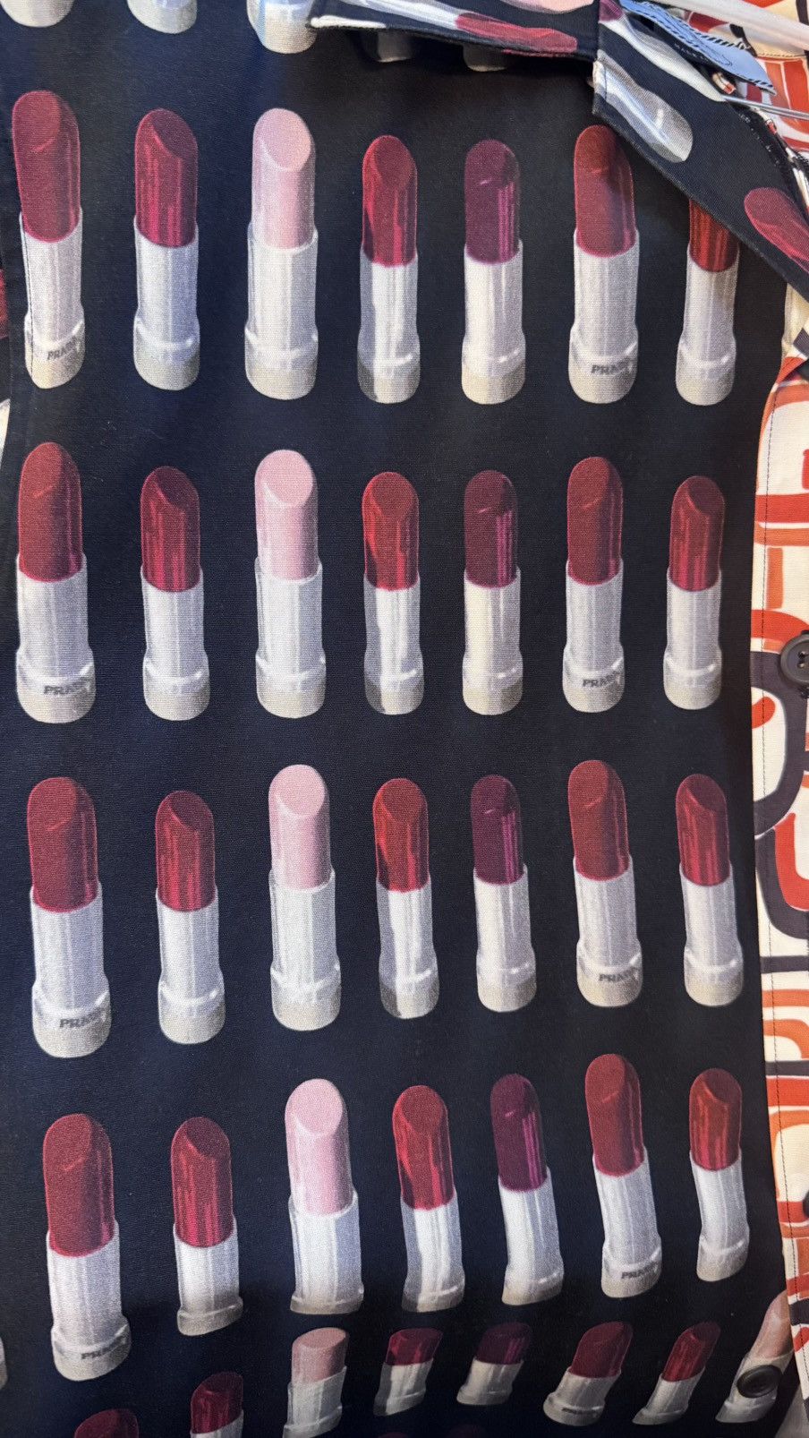 Prada Prada Lipstick Split Shirt Size US M / EU 48-50 / 2 - 9 Thumbnail