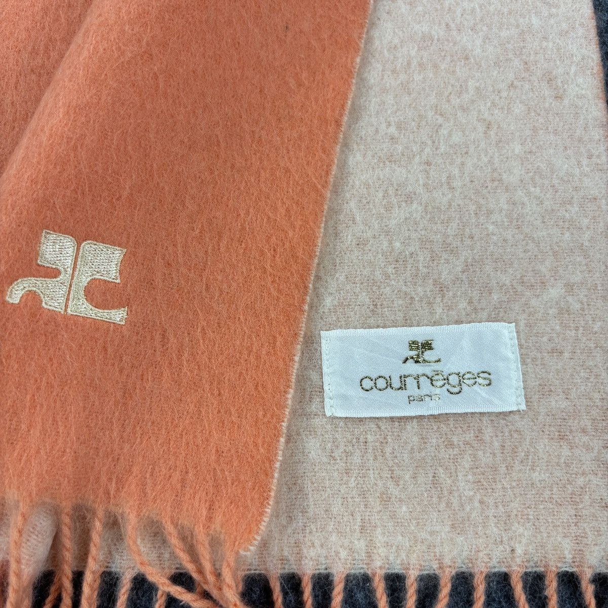 Courreges × Vintage Courreges Scarf # D776 # Muffler # Neckwear Size ONE SIZE - 2 Thumbnail