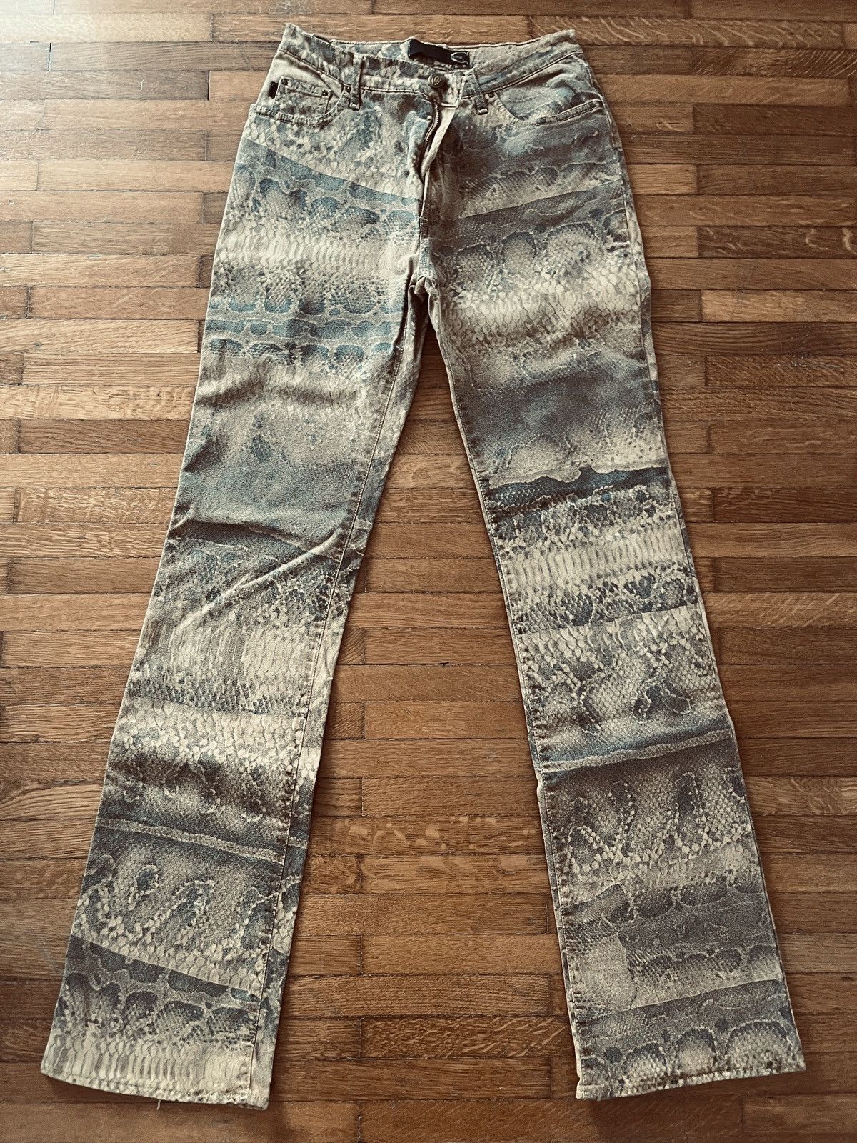 Roberto Cavalli Roberto Cavalli Vintage Snake Print Jeans size M Size 28" / US 6 / IT 42 - 1 Thumbnail