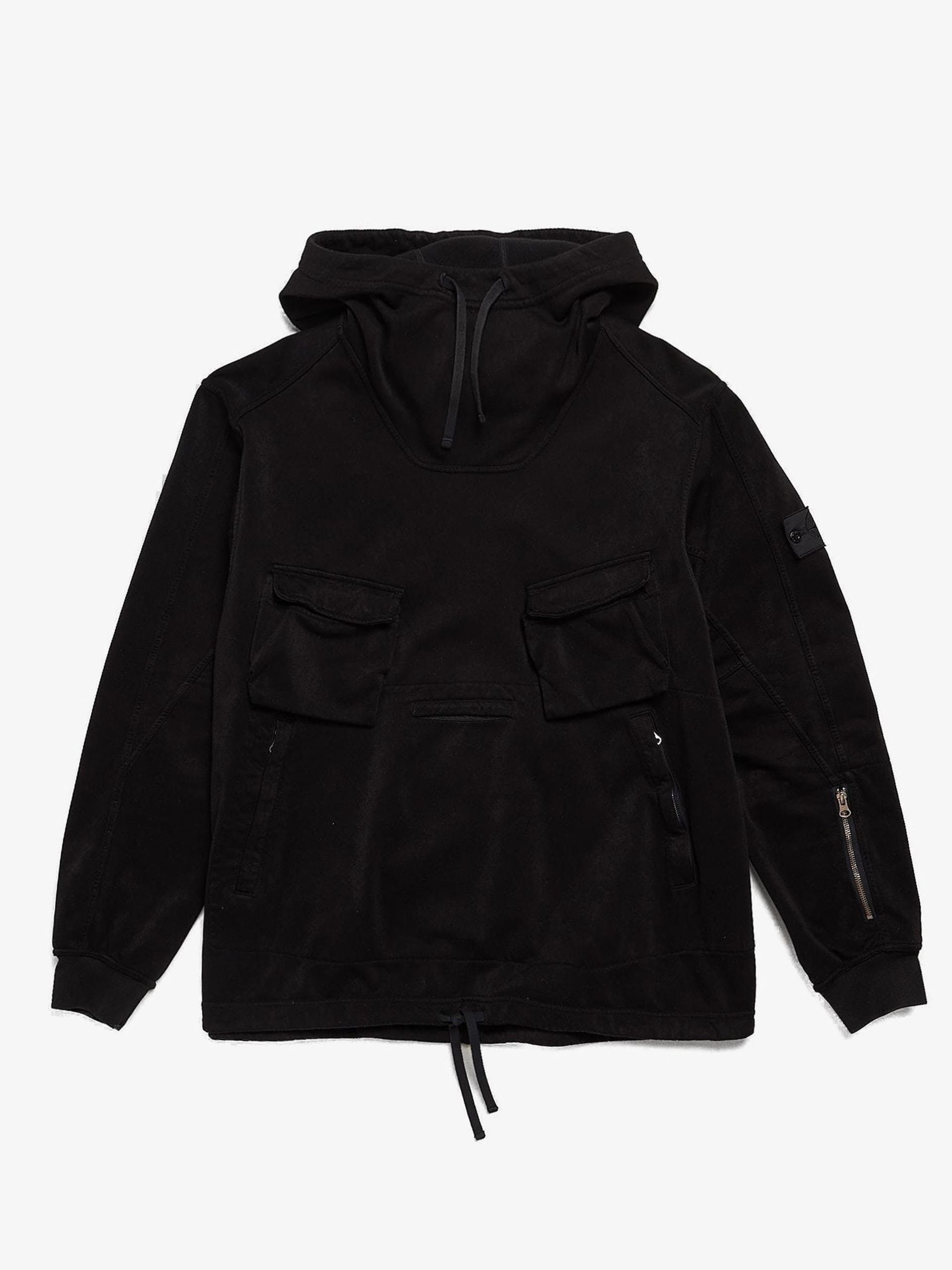 Black Cargo Anorak
