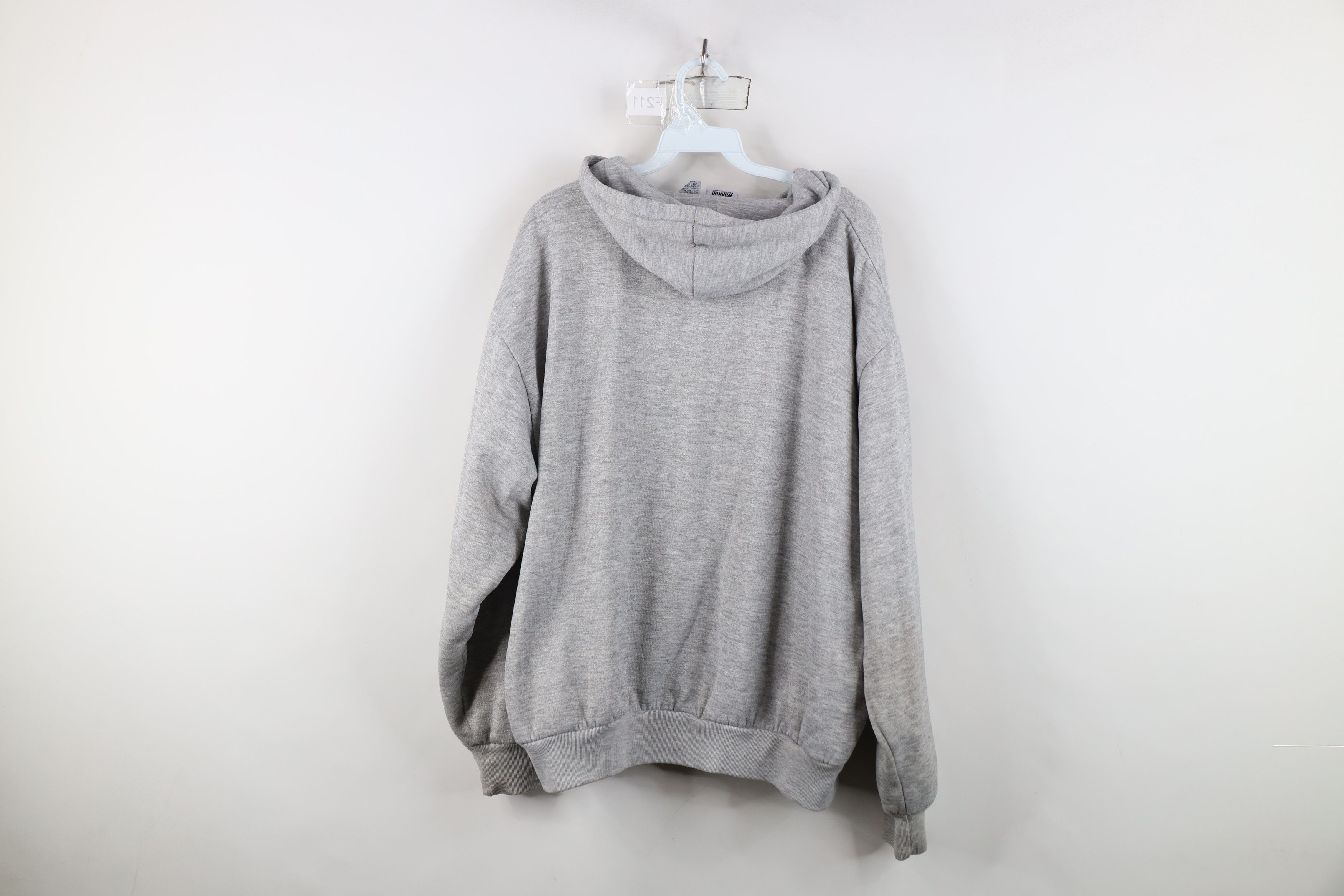 Vintage Vintage 90s Streetwear Knit Lined Full Zip Hoodie Gray Size US XL / EU 56 / 4 - 13 Thumbnail