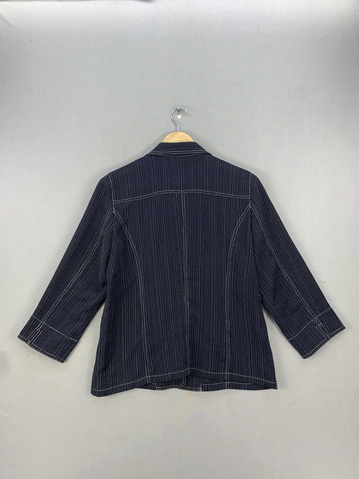 Japanese Brand Denim Style Button Up Blouse Jacket Size M / US 6-8 / IT 42-44 - 7 Thumbnail