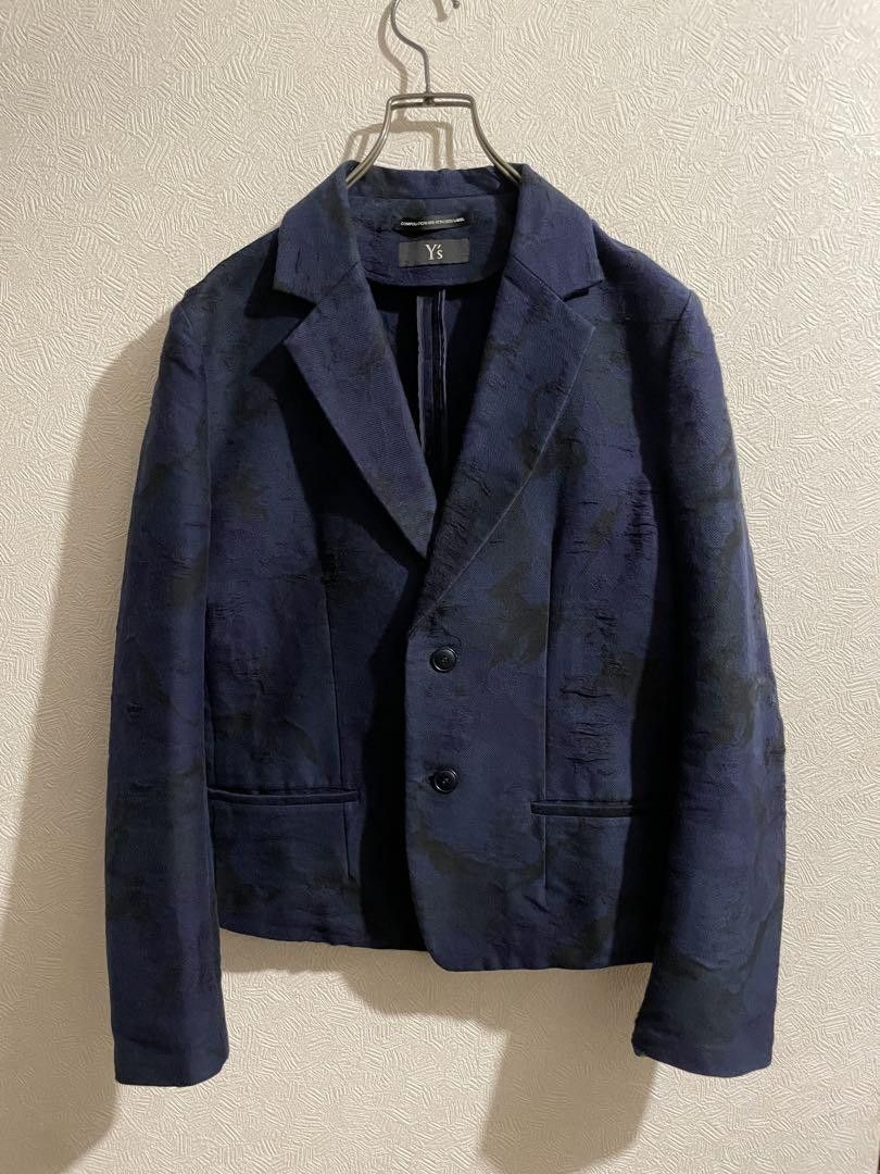 Yohji Yamamoto Y's Yohji Yamamoto Jacquard Tailored Jacket Size US M / EU 48-50 / 2 - 1 Thumbnail