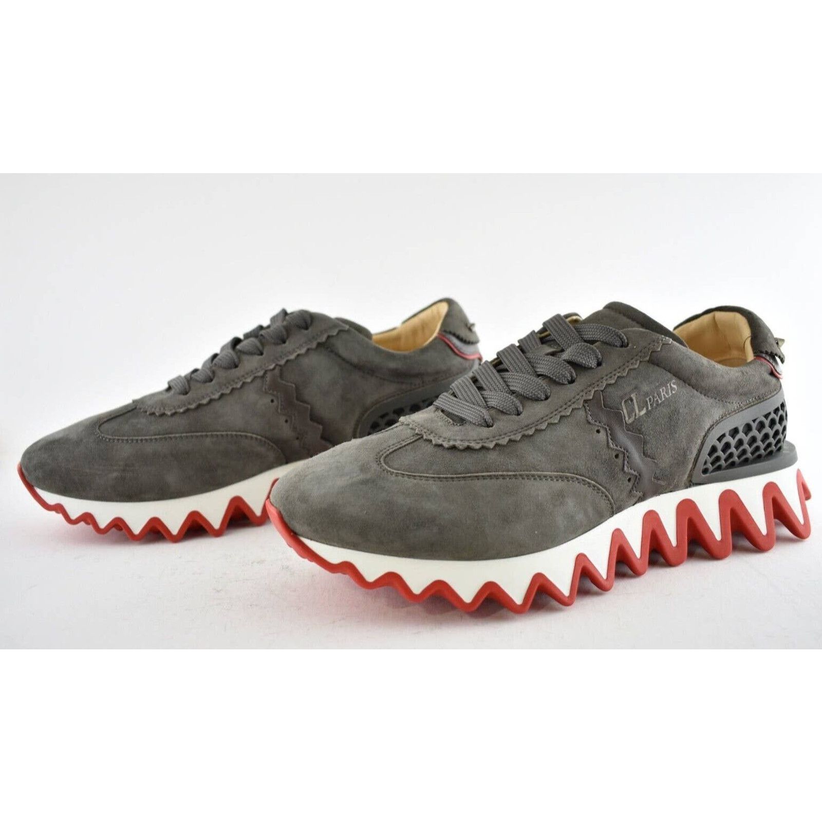 Christian Louboutin Christian Louboutin Mens Loubishark Flat Ombre Brown Suede Size US 8 / EU 41 - 10 Thumbnail