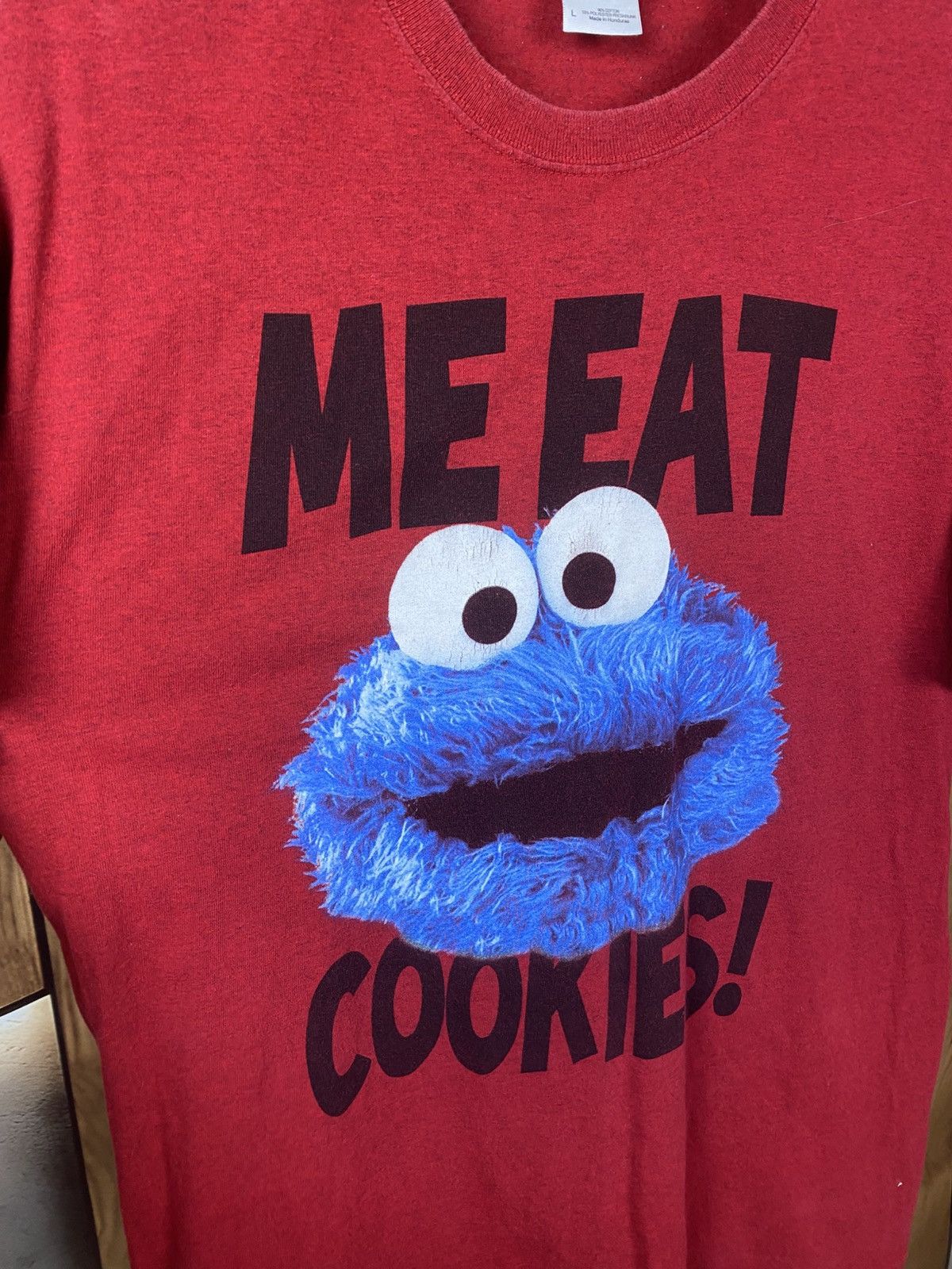 Vintage 🍿Vintage T-Shirt Sesame Street 2012 Me Eat Cookies Tee🍿 Size US L / EU 52-54 / 3 - 2 Thumbnail
