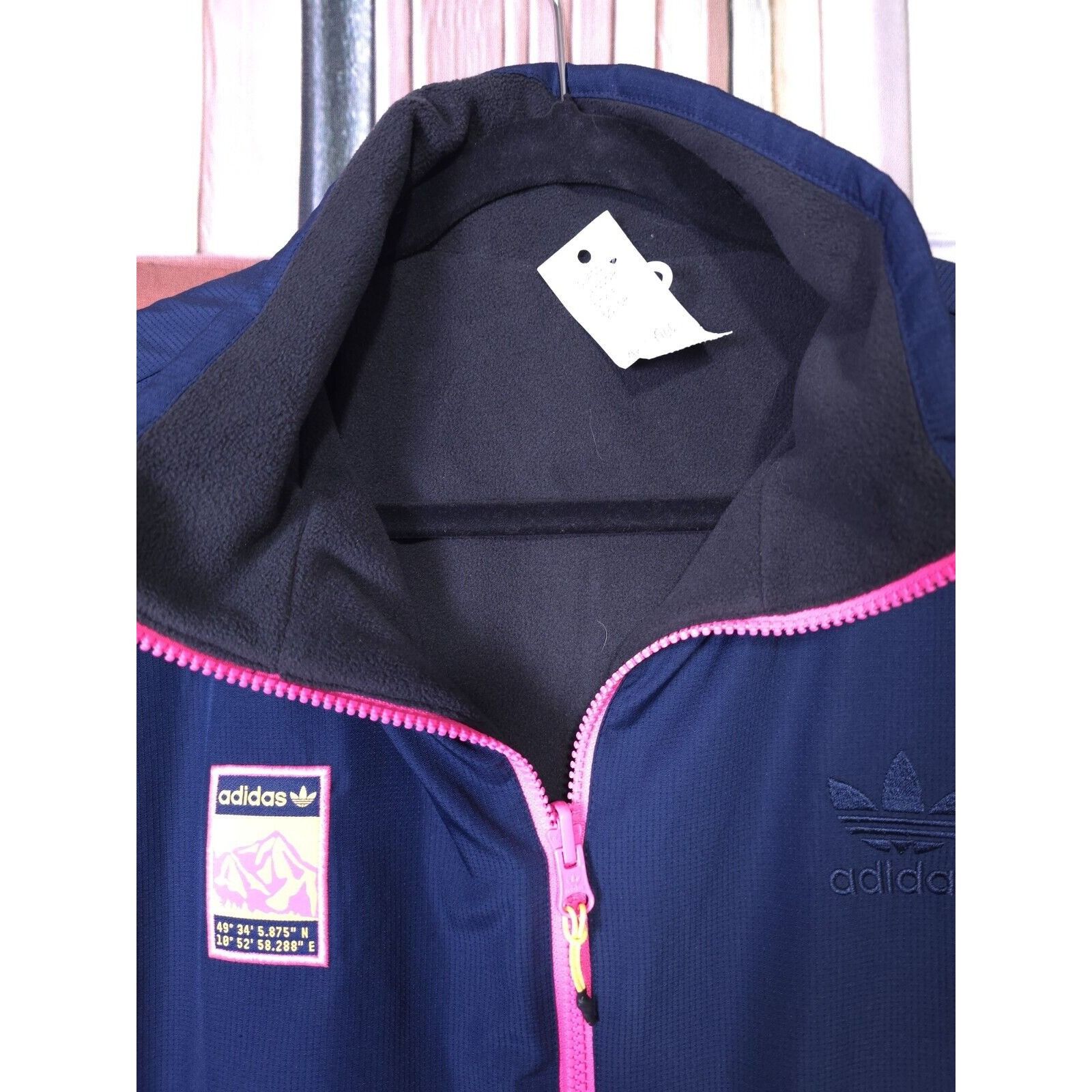 Adidas ADIDAS Womens Sleeveless Tracksuit Top Jacket Large Navy Blu Size L / US 10 / IT 46 - 9 Thumbnail