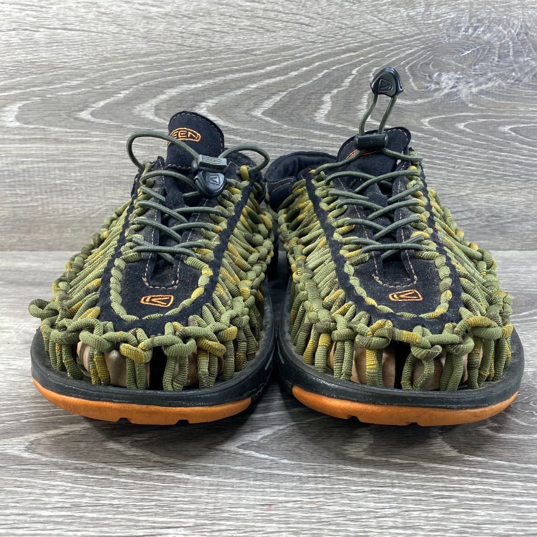 KEEN Keen UNEEK Mens 14 Woven Bungee Cord Water Hike Sandals Braided Drawstring Green Sandal Men UK 13 US 14 EU 47.5 Size ONE SIZE - 4 Thumbnail