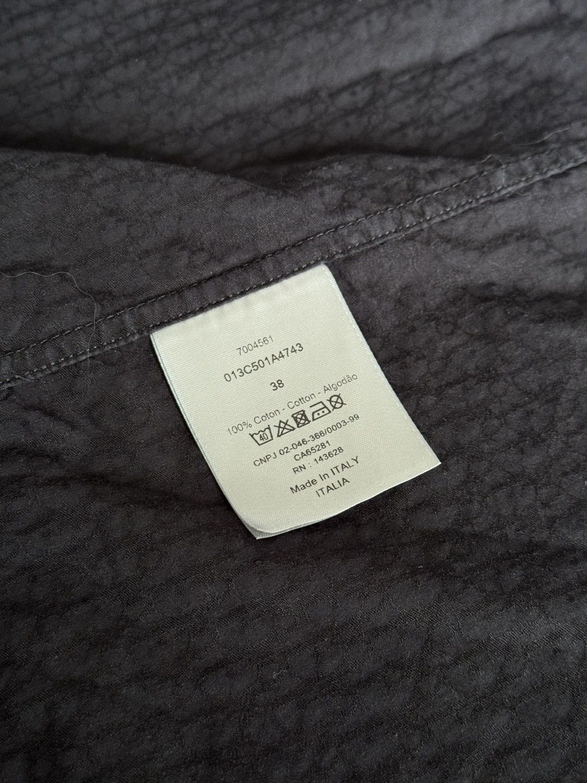 Dior Dior Black Monogram Shirt Hidden Buttons Long Sleeve Size US S / EU 44-46 / 1 - 6 Thumbnail