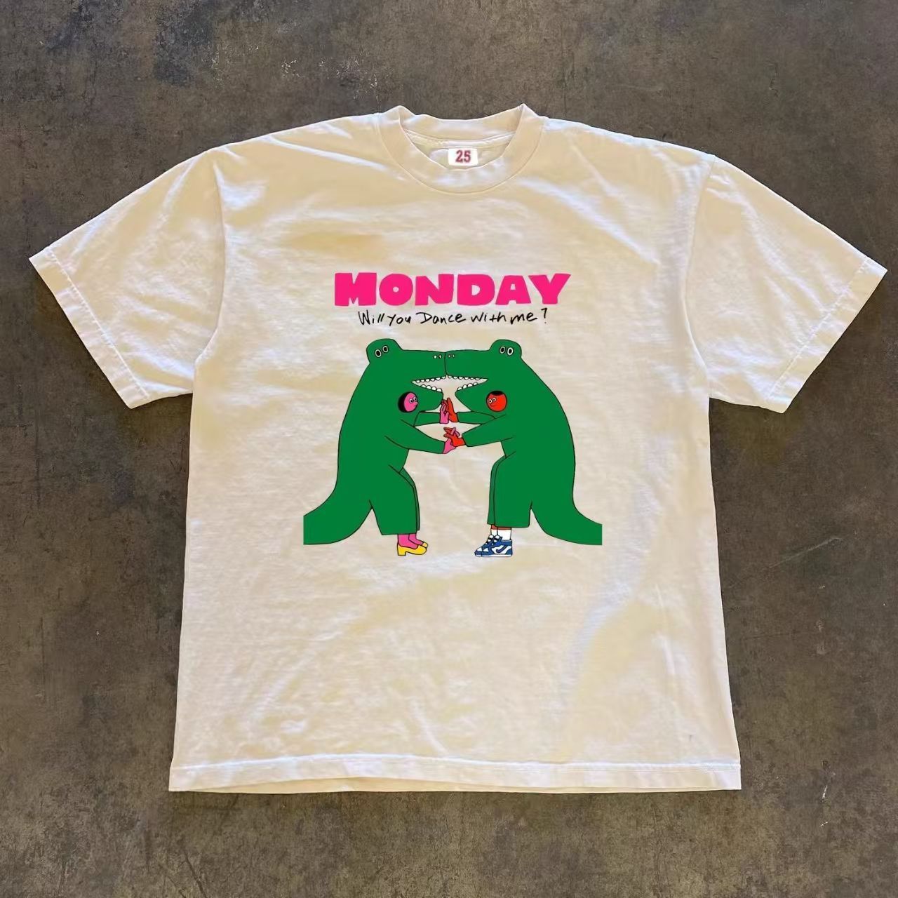 Japanese Brand × Vintage Dinosaur pattern street washed vintage t-shirt Size US M / EU 48-50 / 2 - 1 Thumbnail