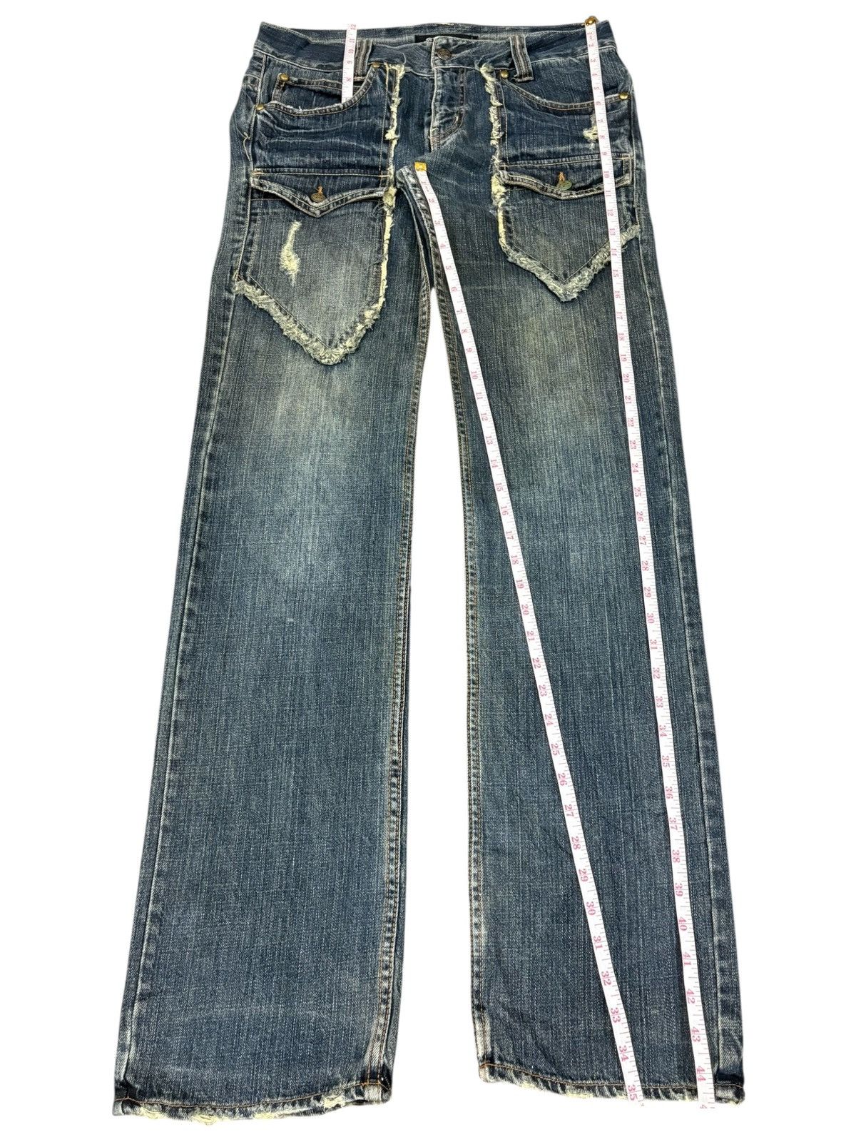 Japanese Brand Vintage Japanese Mud Wash Bush Pants Distressed Loose Jeans Size US 33 - 11 Thumbnail