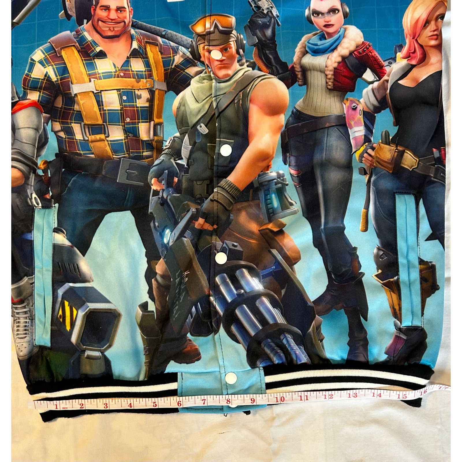 Other Epic Fortnite Squad Varsity Button-Up Jacket - L (175/88A) Size US L / EU 52-54 / 3 - 7 Thumbnail