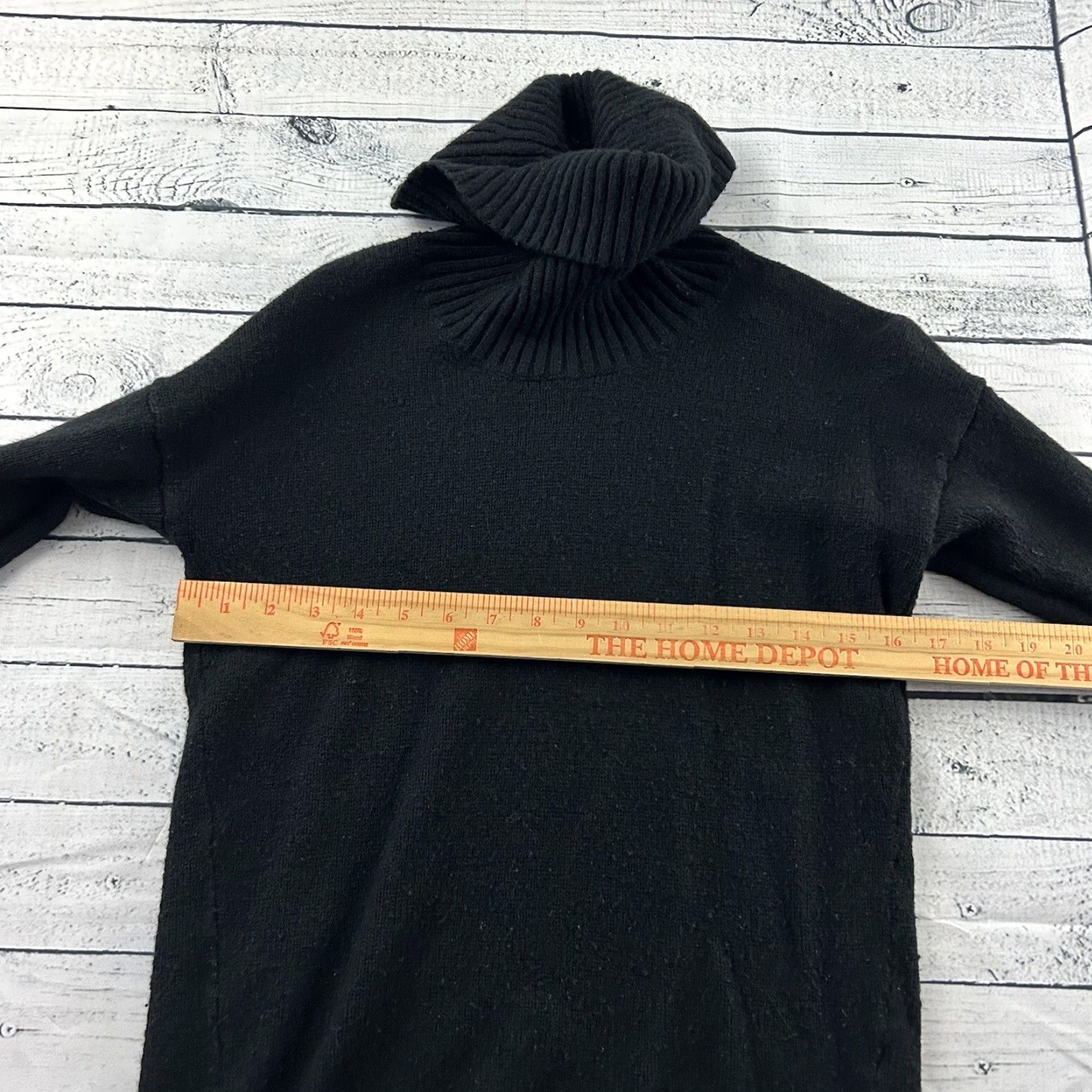 Gap VINTAGE Gap Chunky Turtleneck Sweater Women's Small Tall Black Size S / US 4 / IT 40 - 4 Thumbnail