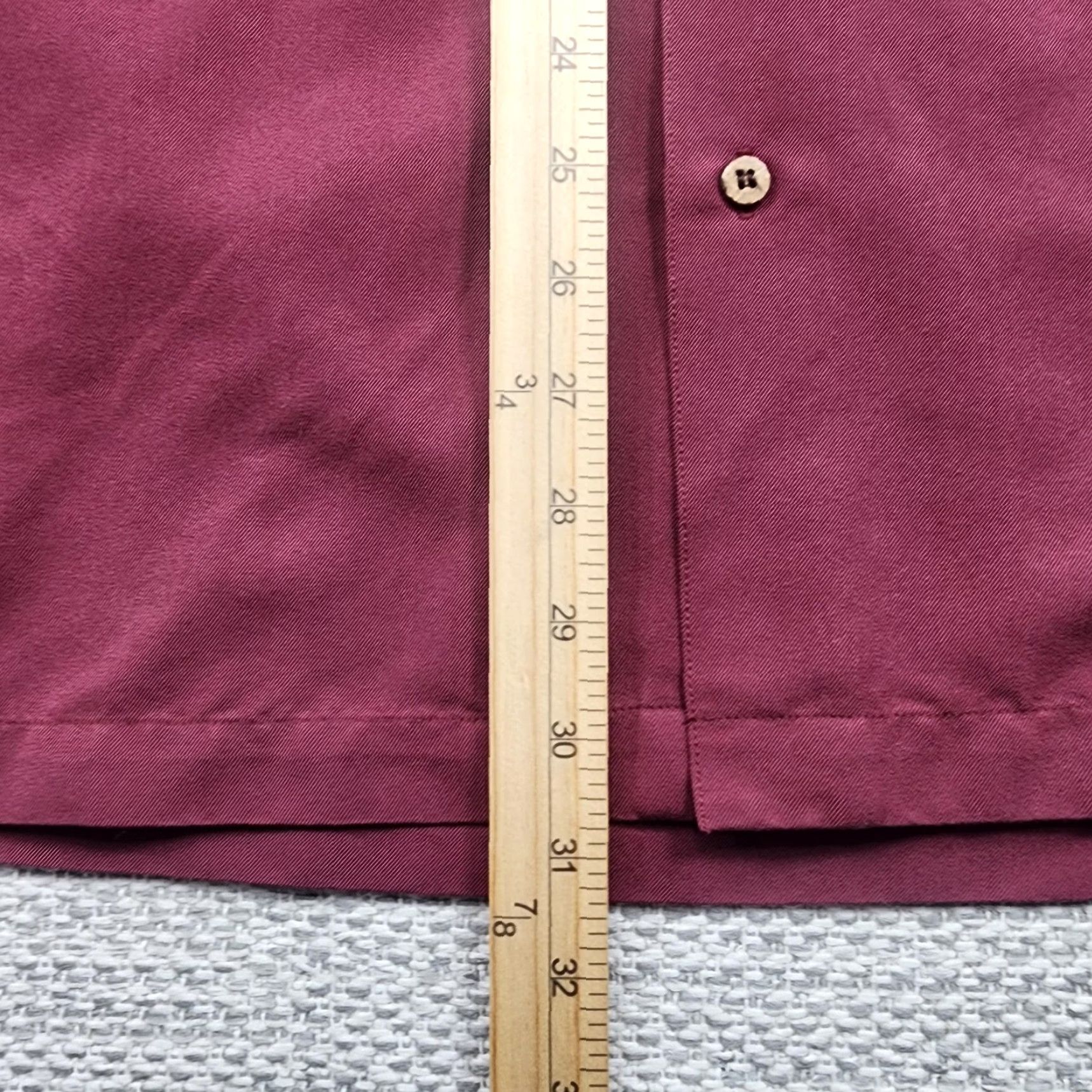 Vintage Havana Jack Cafe Shirt Mens XL Button-Up Long Sleeve Pockets Red Solid Size US XL / EU 56 / 4 - 6 Thumbnail