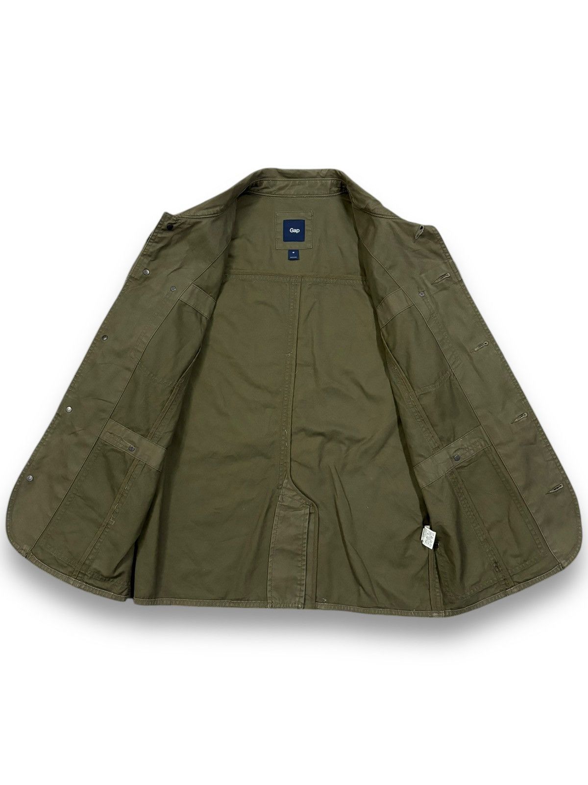Balenciaga × Gap × Yeezy Vintage Gap Khaki Green Tactical Military Field Jacket Size US M / EU 48-50 / 2 - 4 Thumbnail
