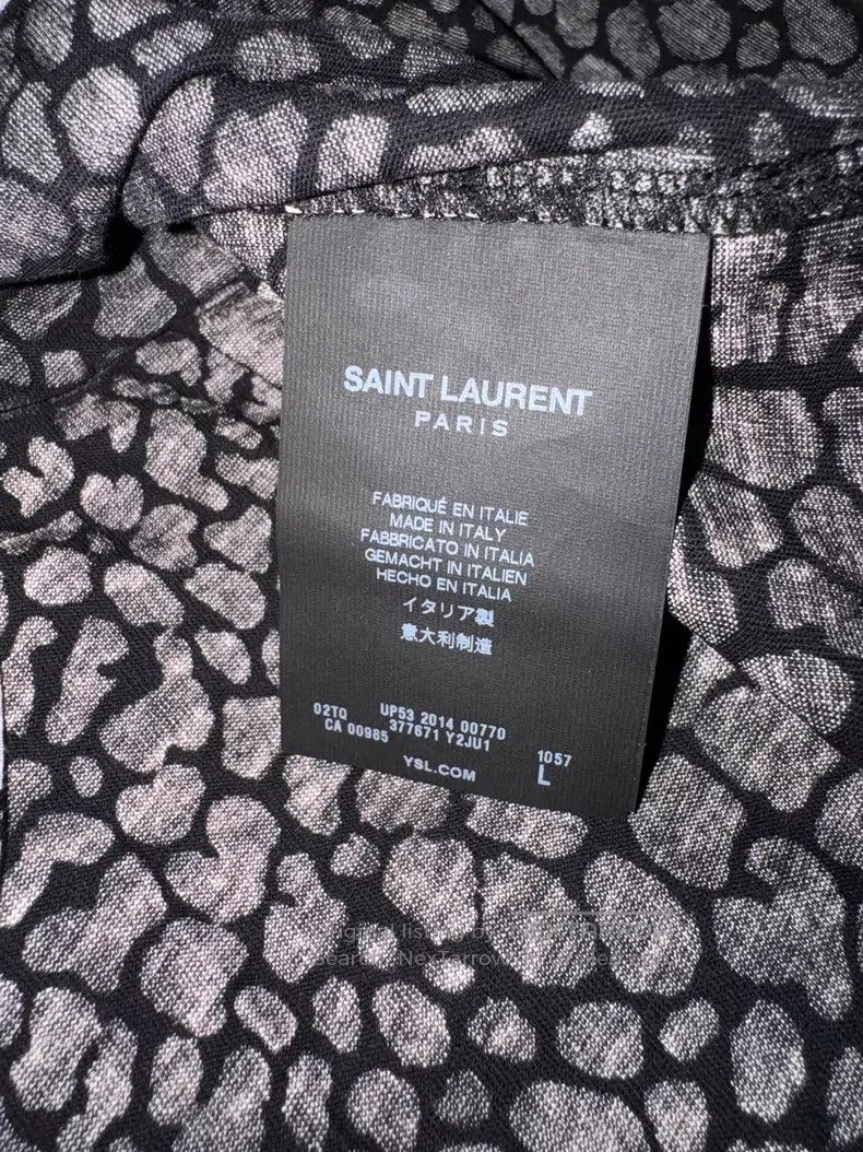 Saint Laurent Paris Saint Laurent Paris Original Black and White Leopard Print Size US L / EU 52-54 / 3 - 4 Thumbnail