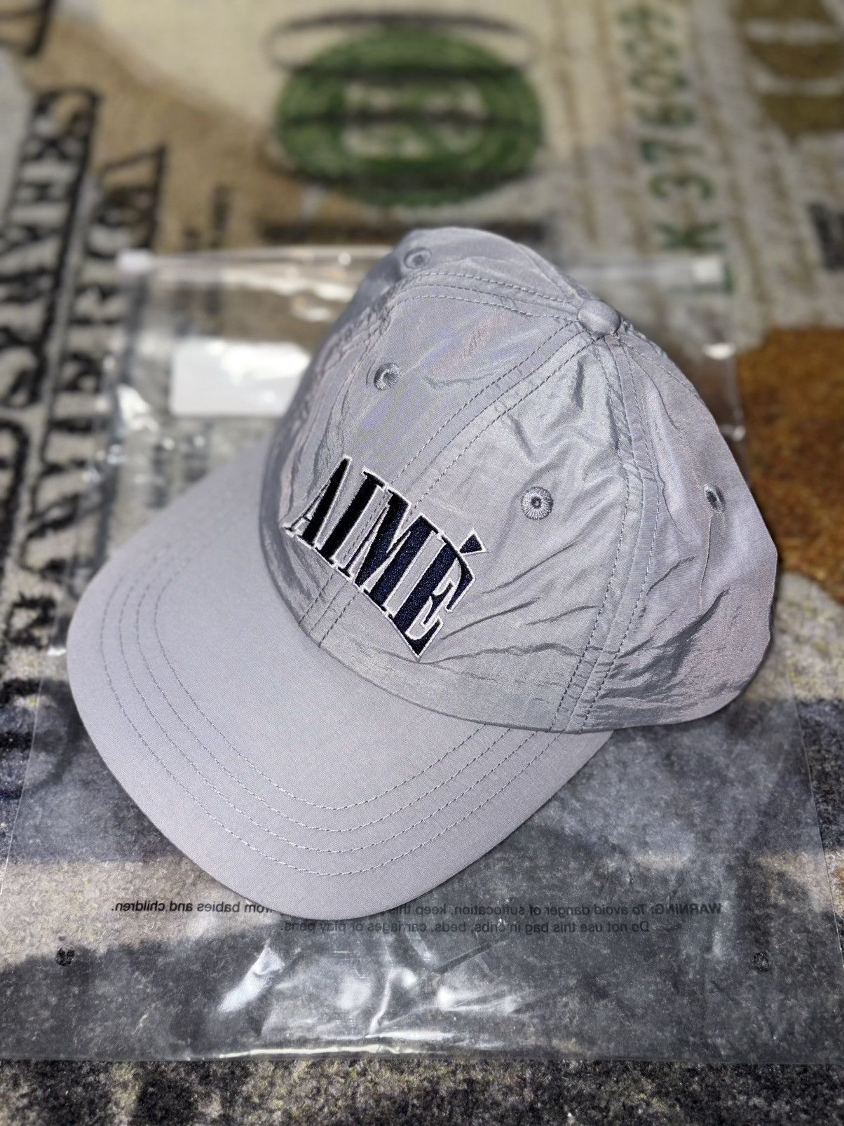 Aime Leon Dore Aime Leon Dore Nylon Crusher Hat Grey Size ONE SIZE - 1 Thumbnail