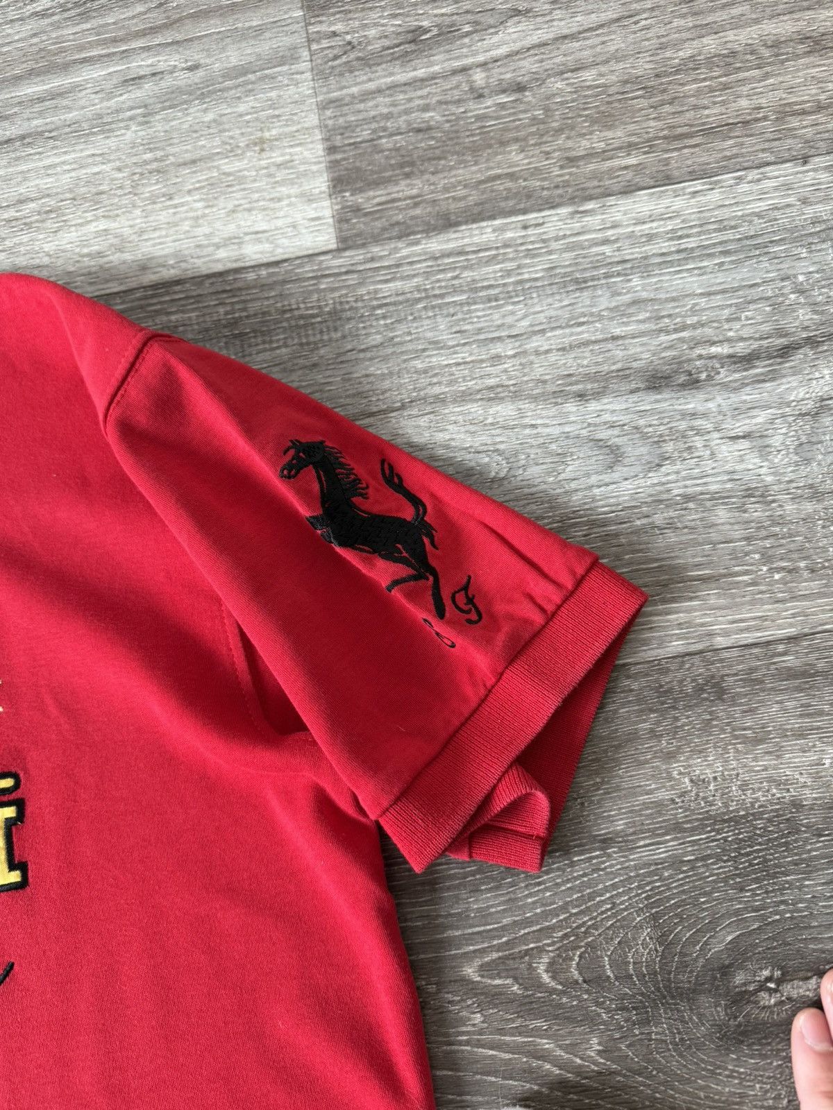 La Martina Ferrari La Martina Racing Vintage Polo Red Italia Shirt Team Size US XL / EU 56 / 4 - 4 Thumbnail