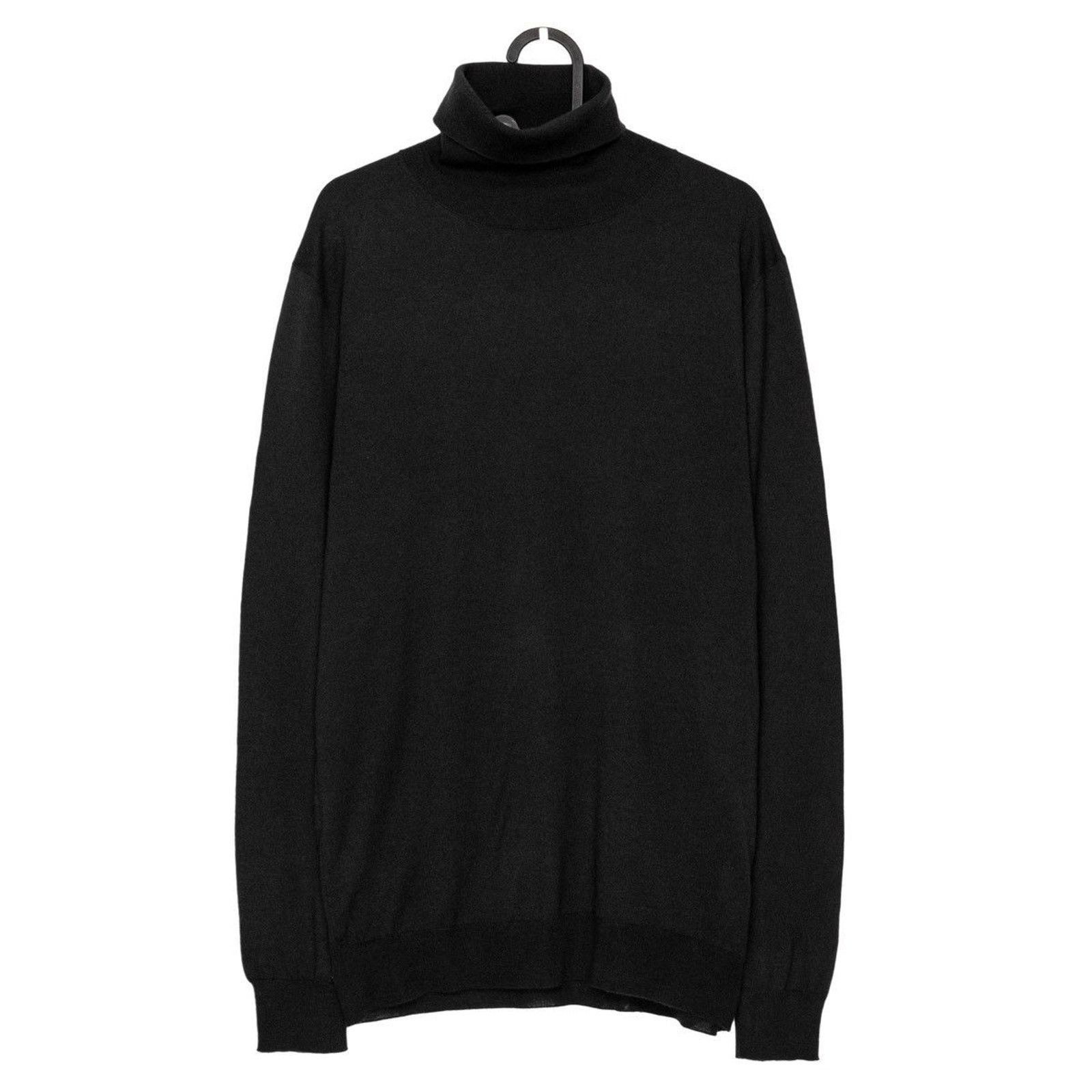 Prada Prada Cashmere Silk Blend Black Turtleneck Sweater Size US L / EU 52-54 / 3 - 1 Thumbnail