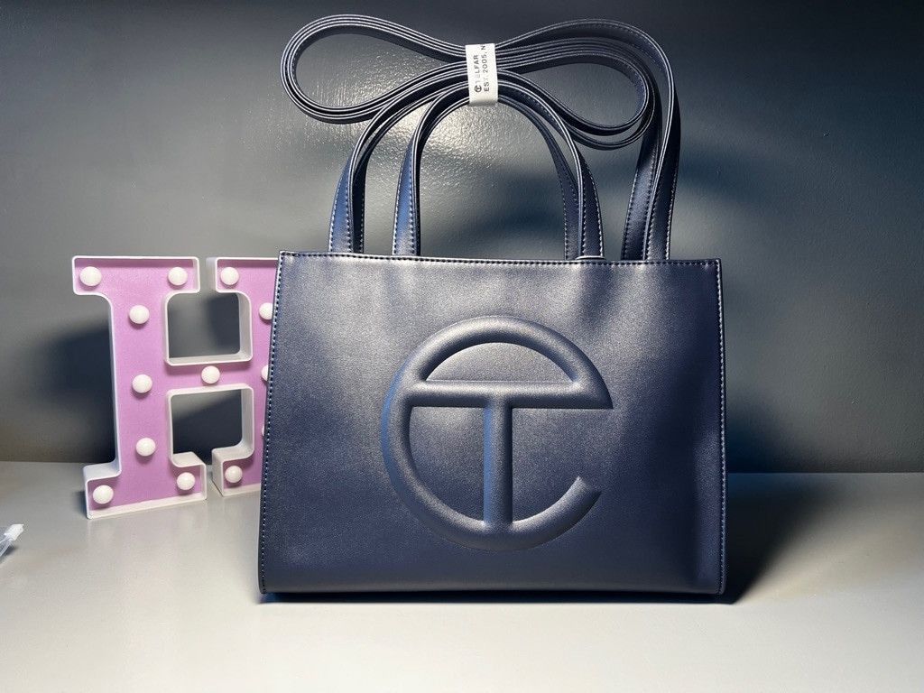 Telfar Shmedium Shopping Bag Navy Size ONE SIZE - 5 Thumbnail