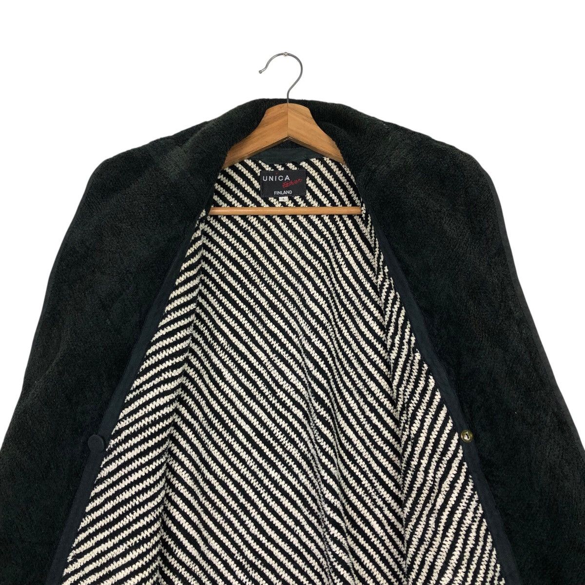 Vintage 📌Vintage Wool Jacket Herringbone Unica Finland Issey Miyake Size US L / EU 52-54 / 3 - 15 Thumbnail