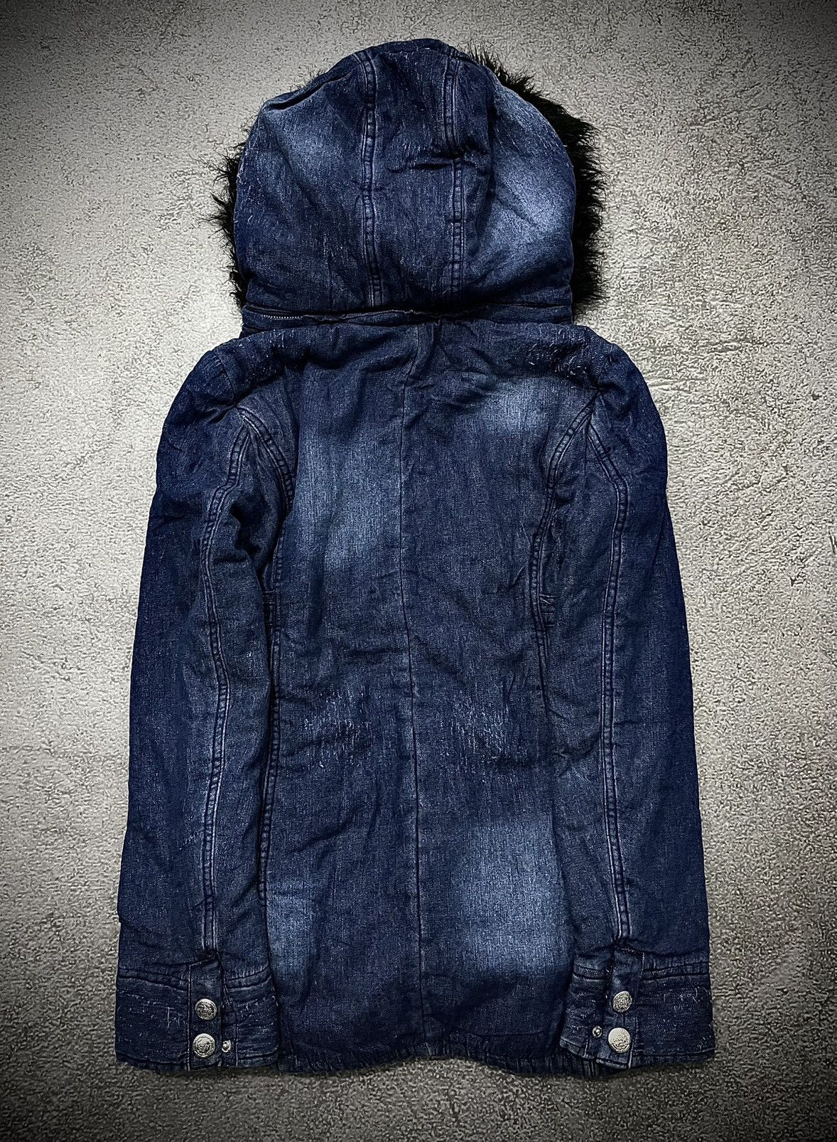 Japanese Brand Vintage Backs Bono Gothic Bondage Retro Fur Hooded Jacket Size US M / EU 48-50 / 2 - 6 Thumbnail